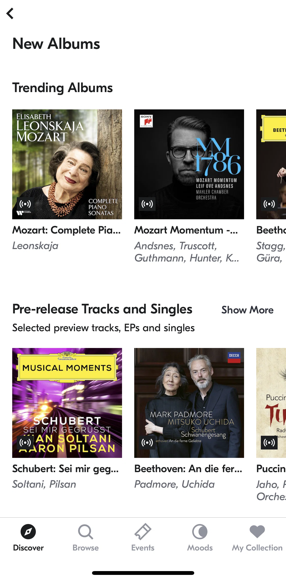 IDAGIO Screen screen in the Album detail flow
