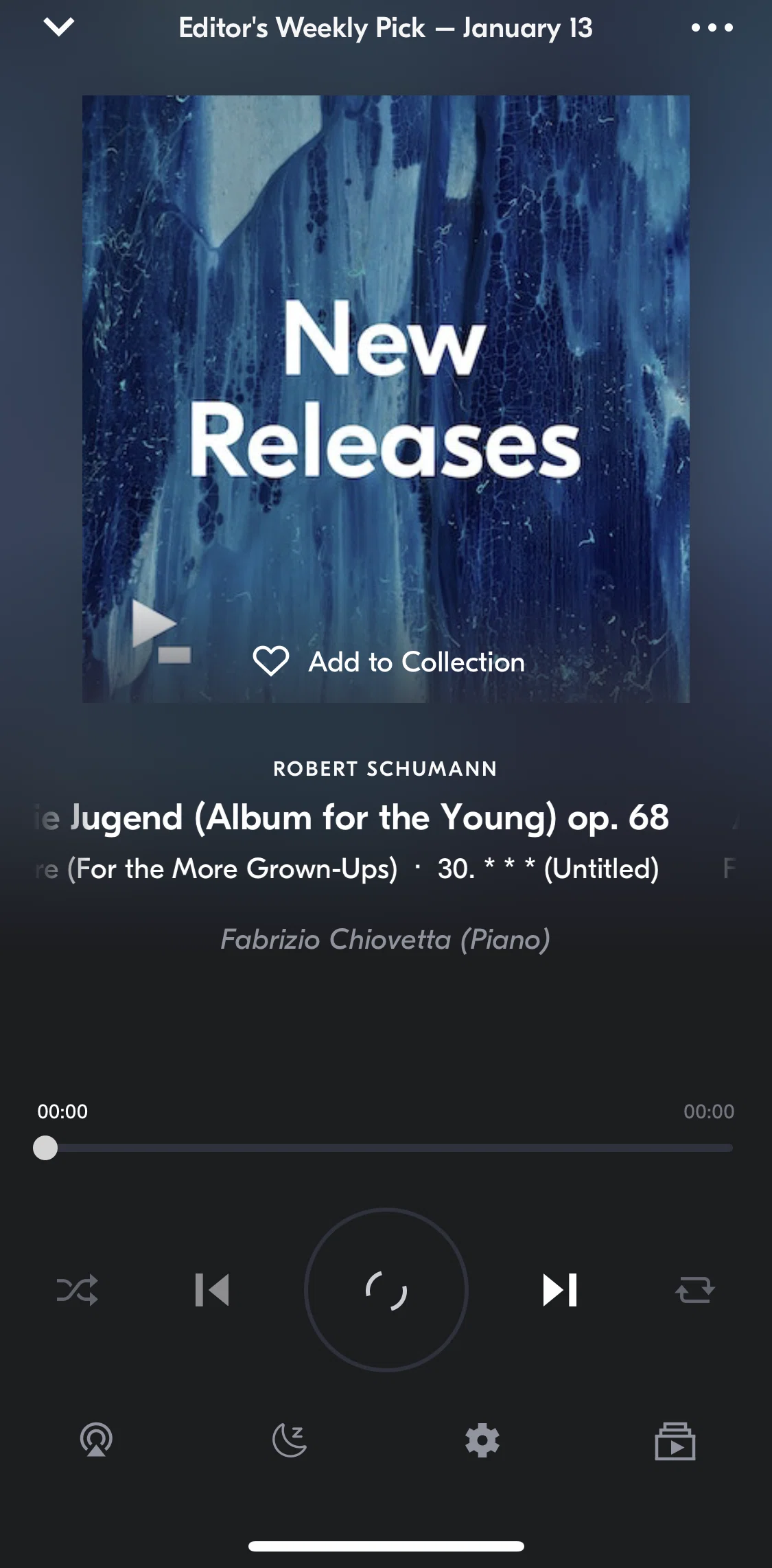 IDAGIO Screen screen in the Recording information flow