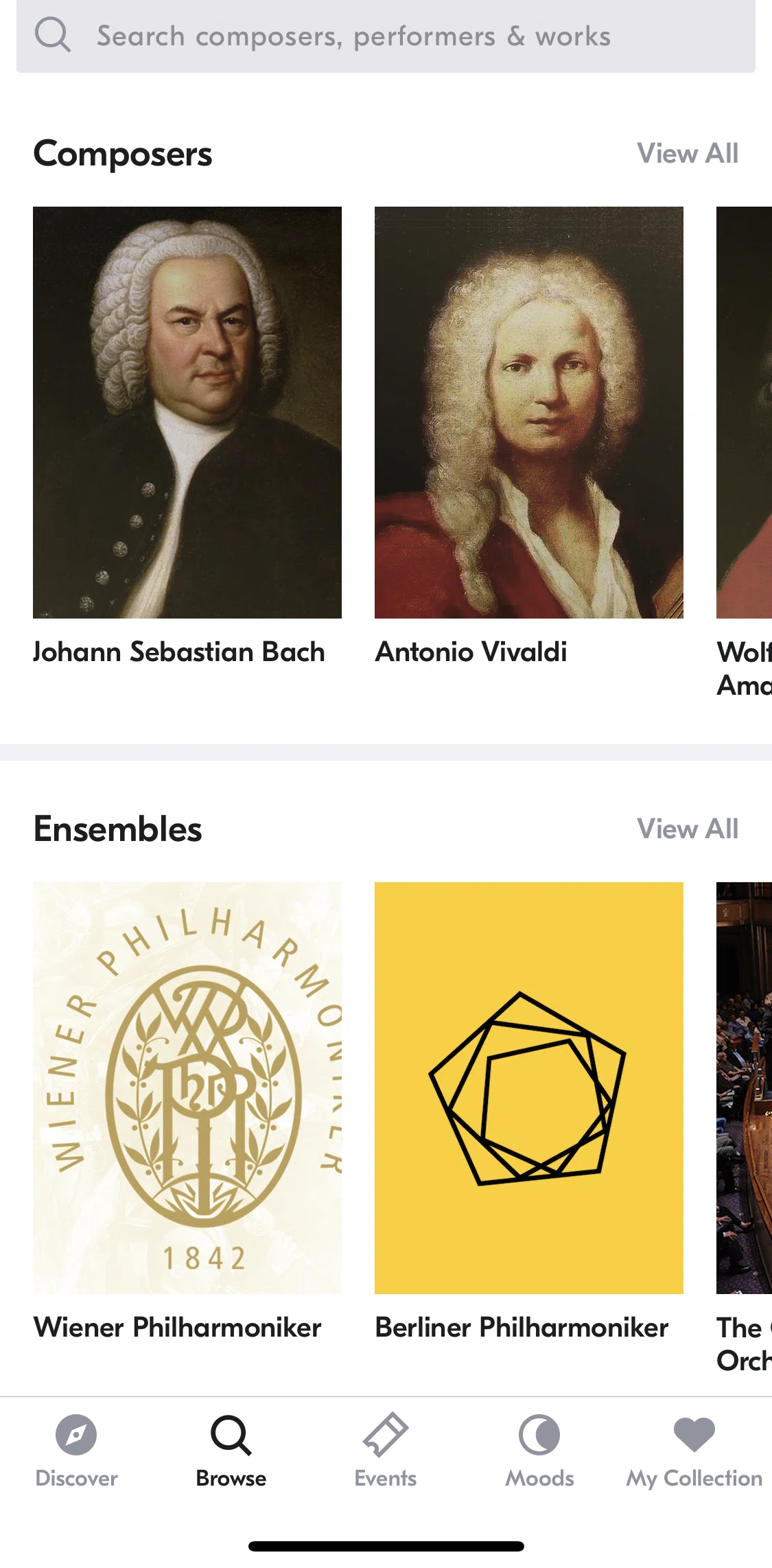 IDAGIO Screen screen in the View composer detail flow