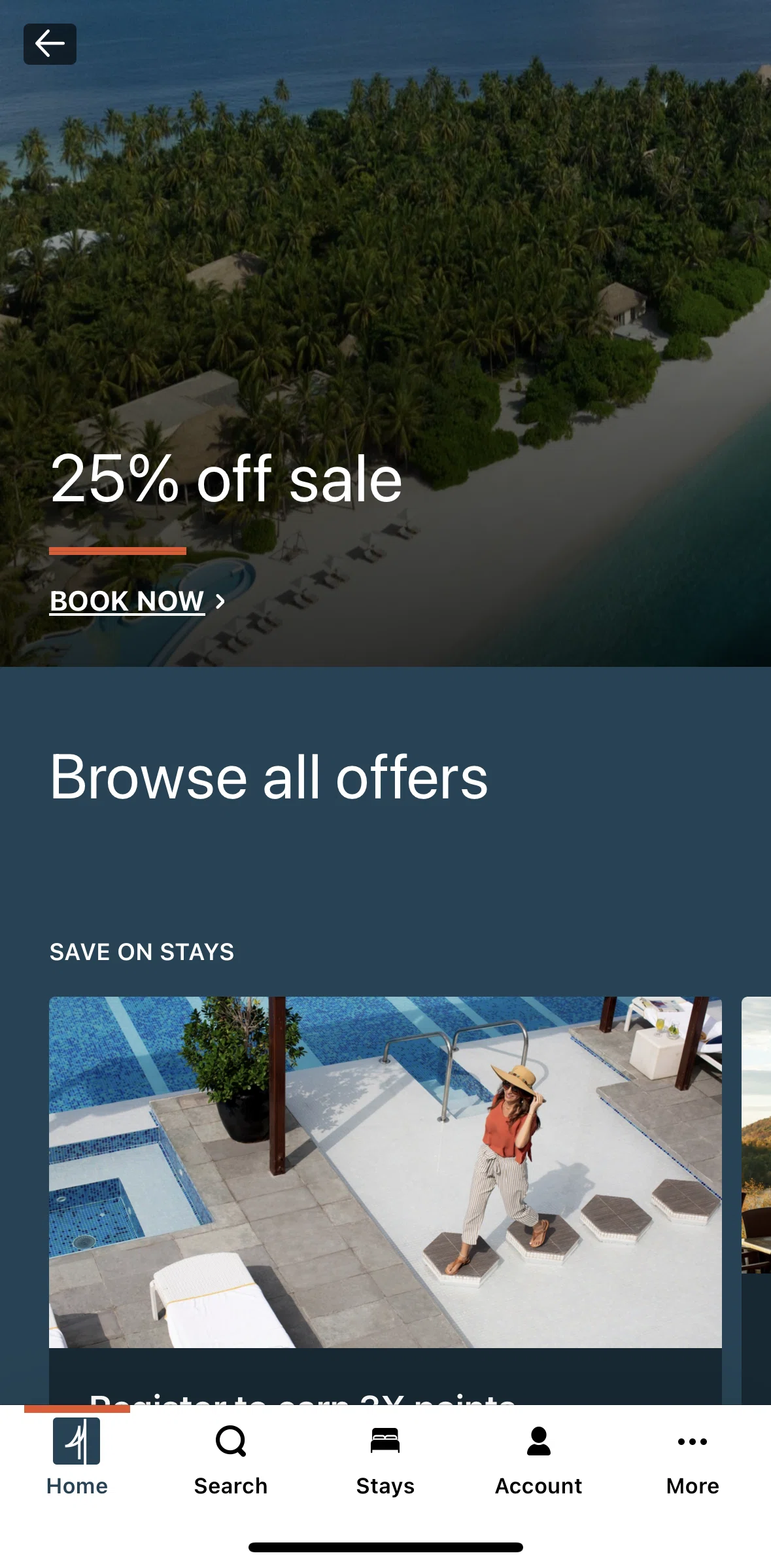 IHG Hotels & Rewards Screen screen in the Offer detail flow