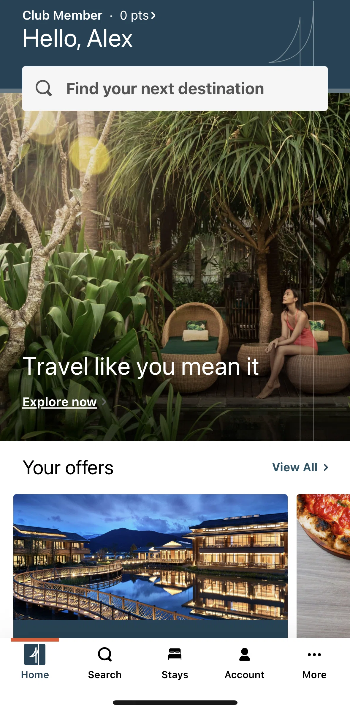 IHG Hotels & Rewards Screen screen in the Searching for hotels flow
