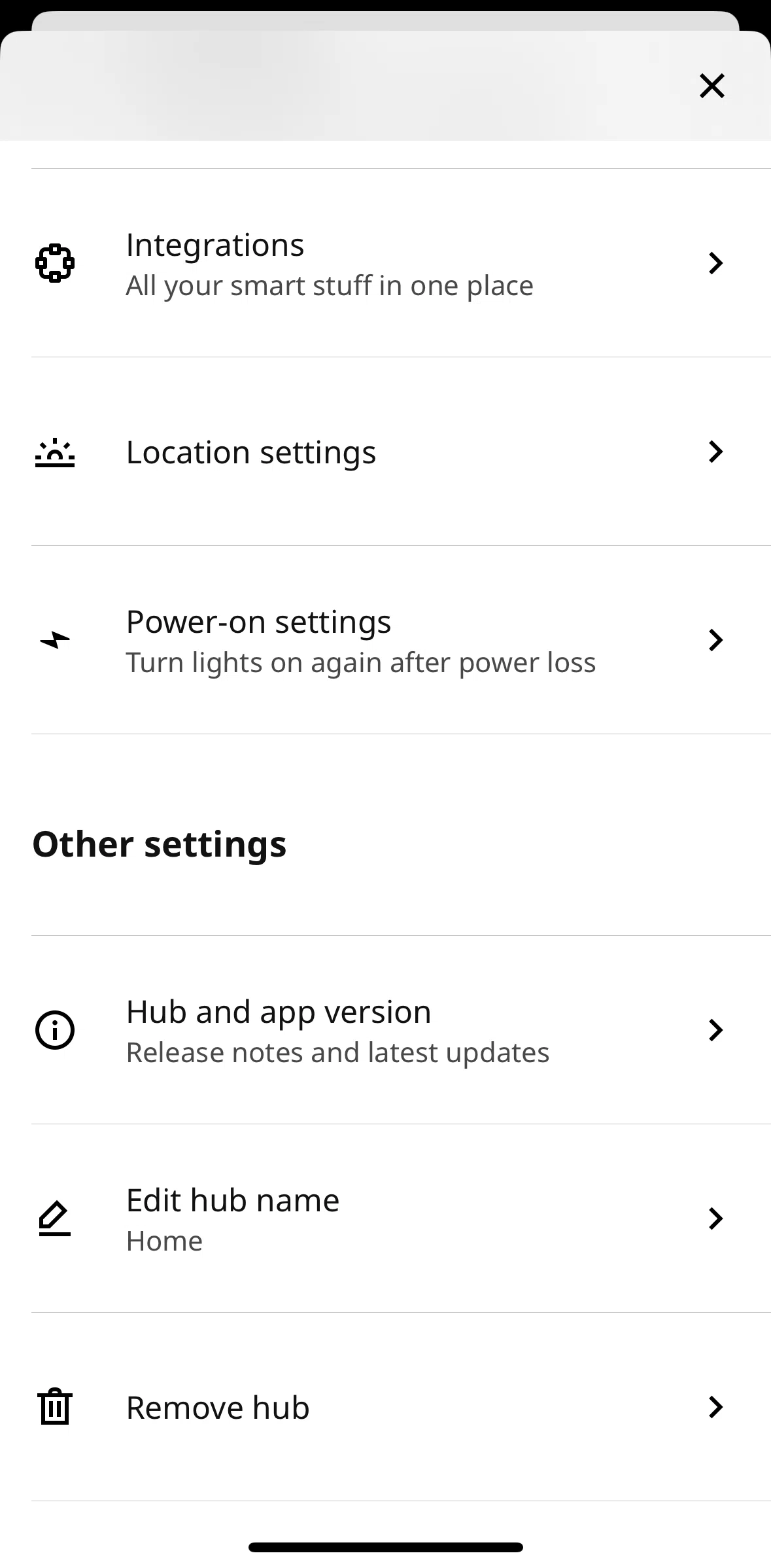IKEA Home smart Screen screen in the Copying hub version flow