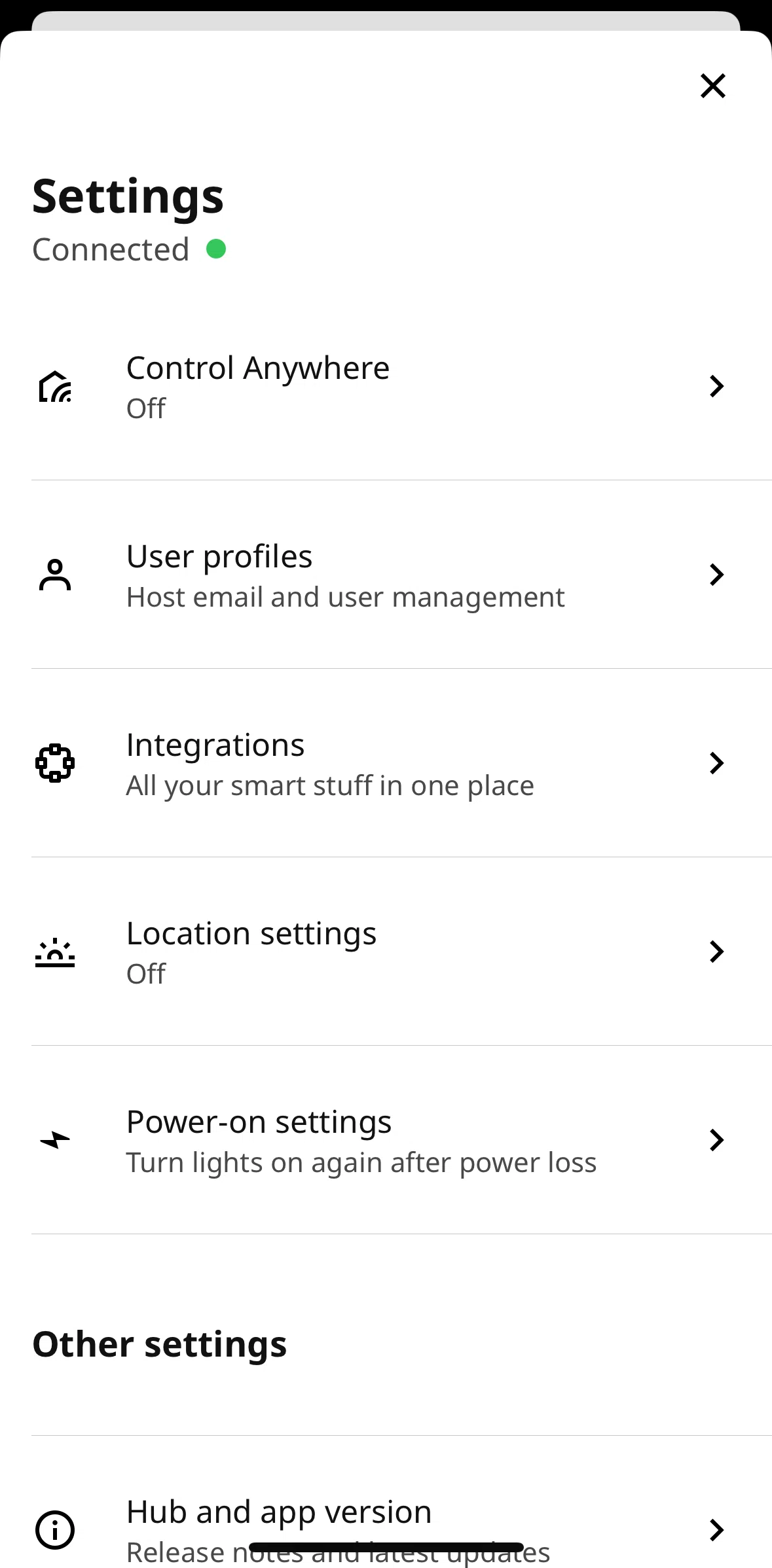 IKEA Home smart Screen screen in the Enabling Control Anywhere flow