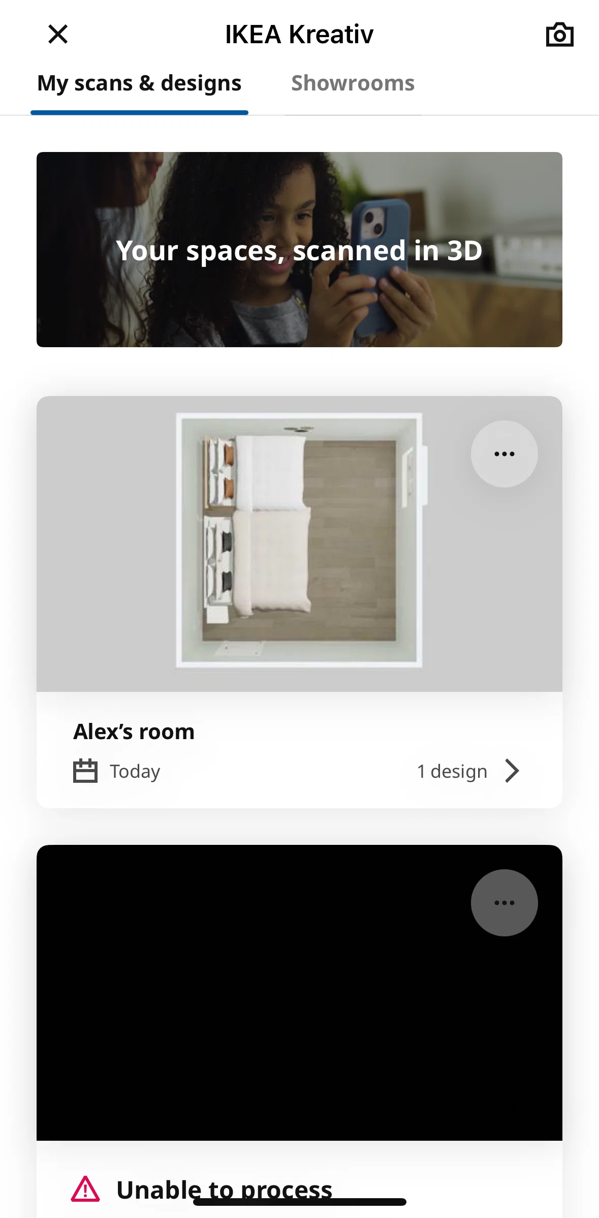 Ikea Screen screen in the Design detail flow