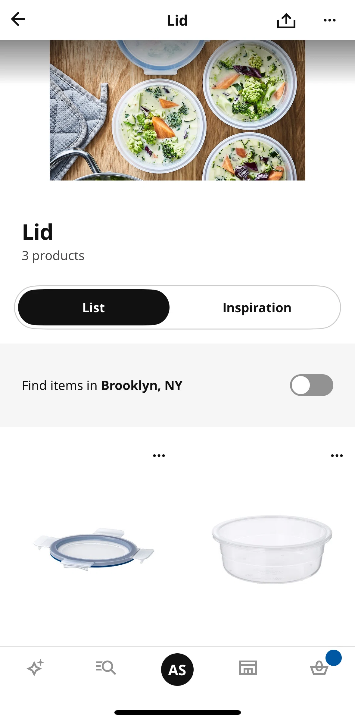 Ikea Screen screen in the Renaming a list flow