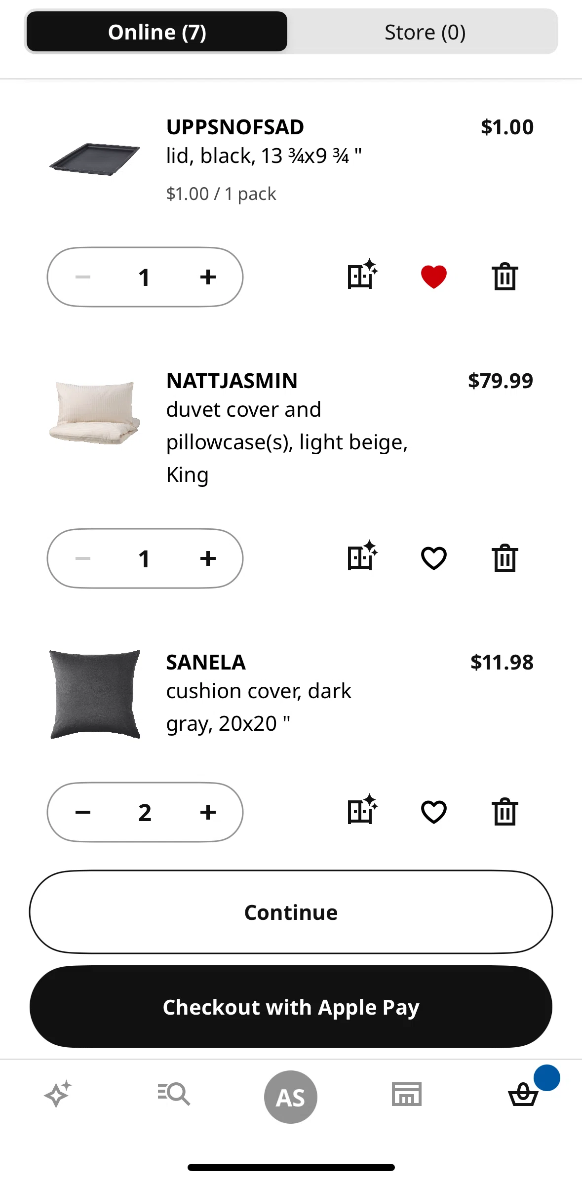 Ikea Screen screen in the You may also like flow