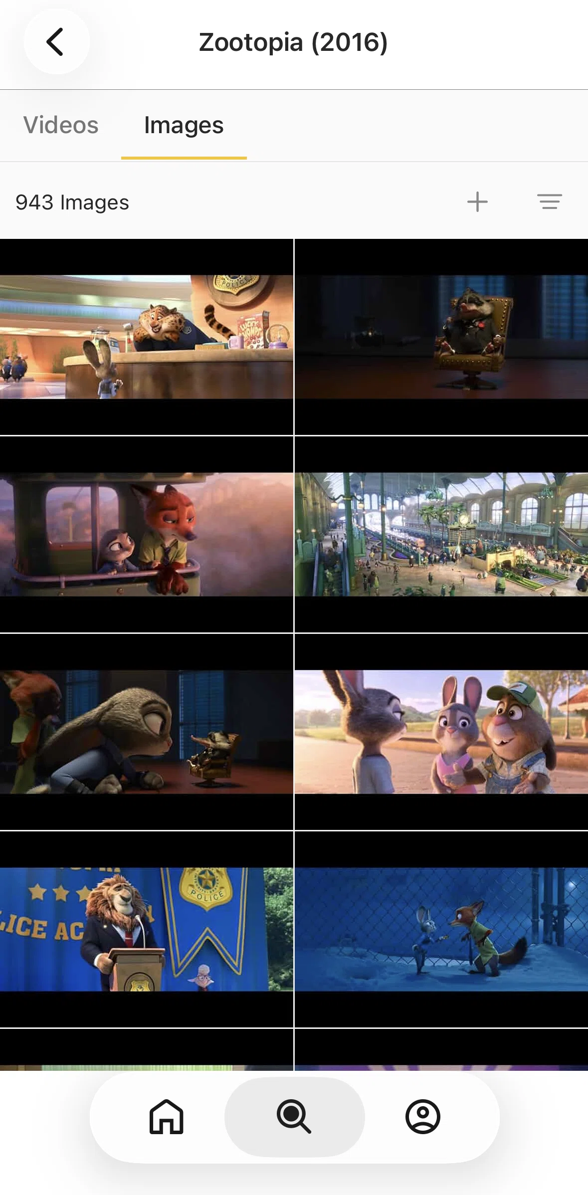 IMDb Screen screen in the Adding an image flow