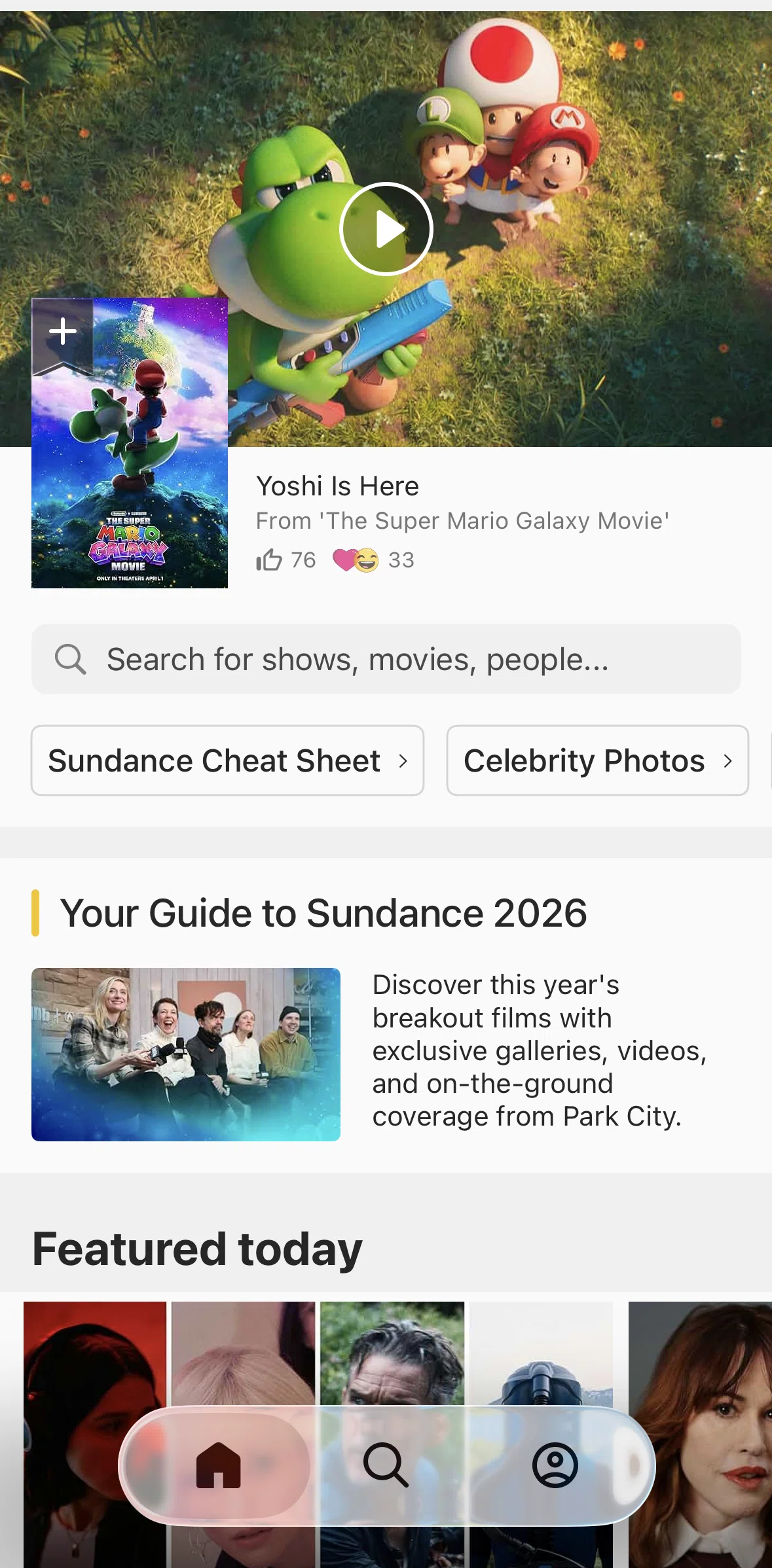 IMDb Screen screen in the Movie detail flow