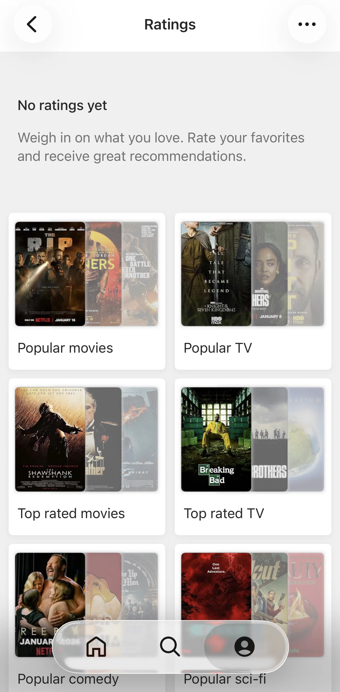 IMDb Screen screen in the Popular movies flow