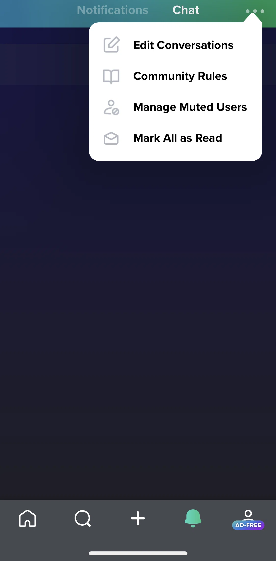 Imgur Screen screen in the Community rules flow