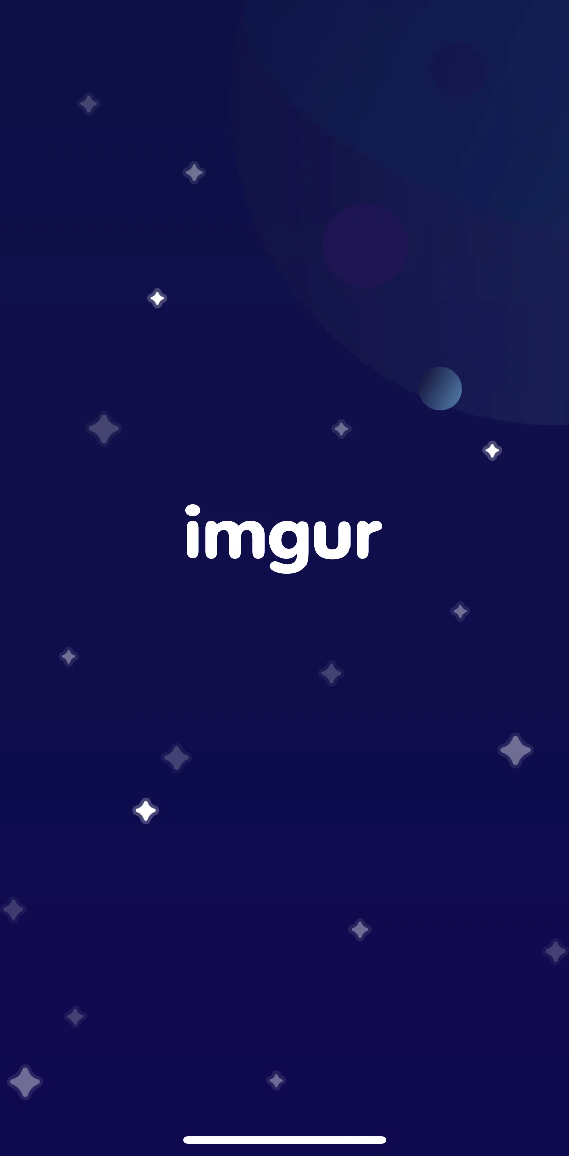 Imgur Screen screen in the Logging in flow