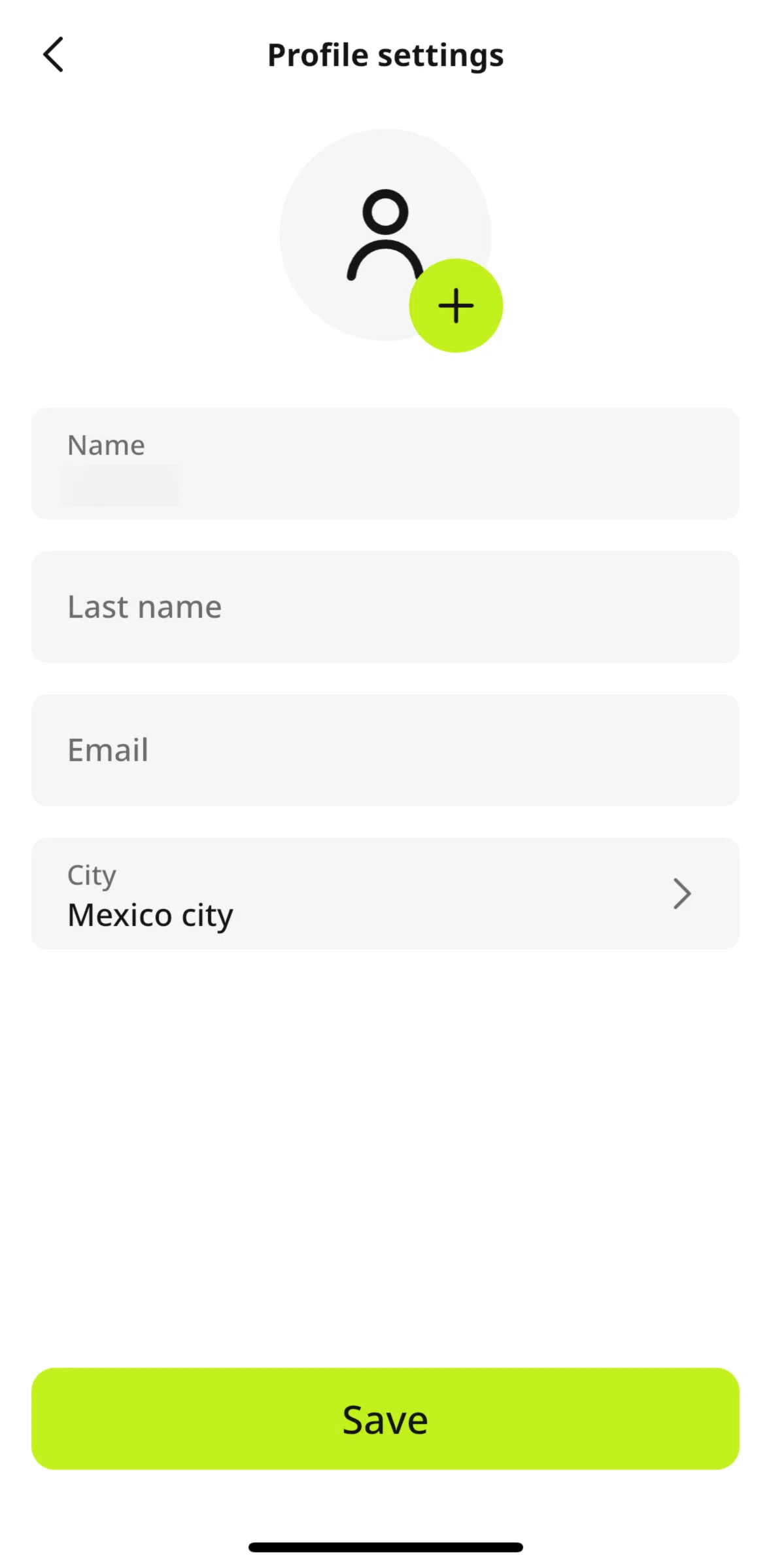 inDrive Screen screen in the Adding a profile photo flow