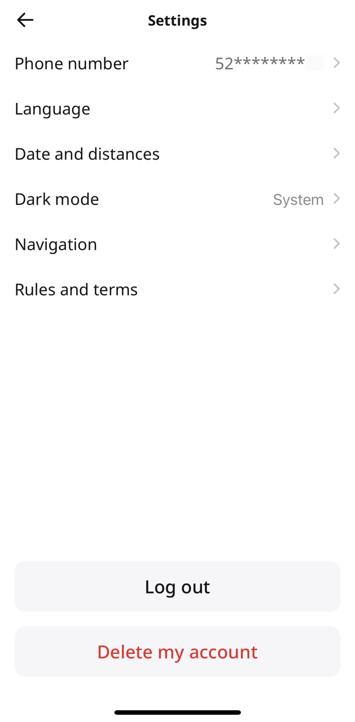 inDrive Screen screen in the Date & distances flow