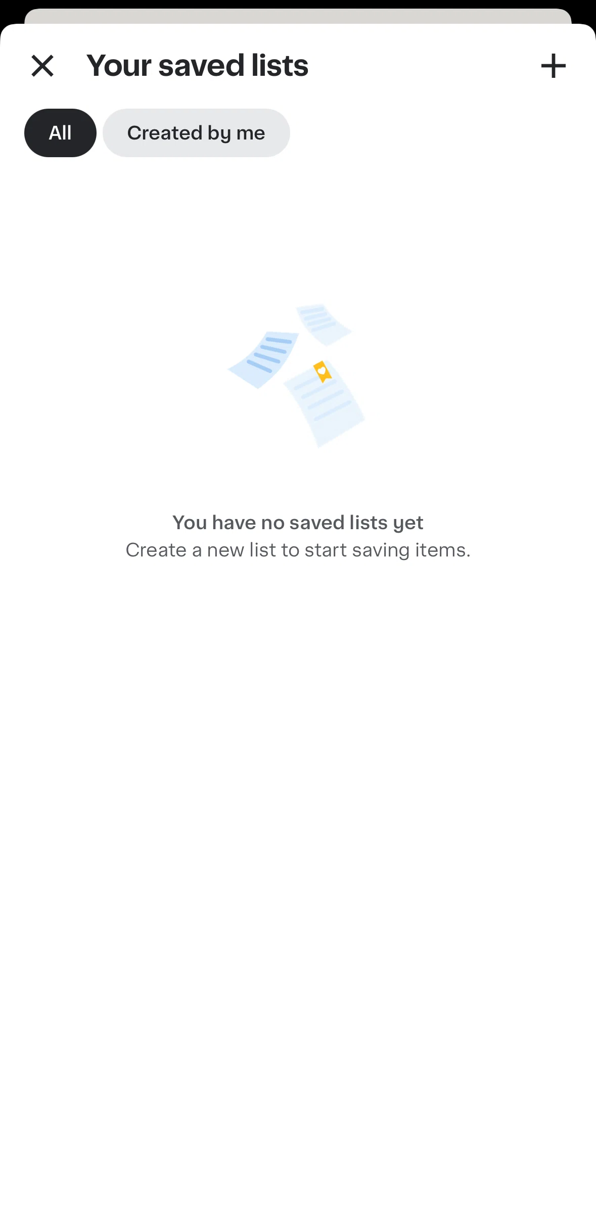 Instacart Screen screen in the Creating a list flow
