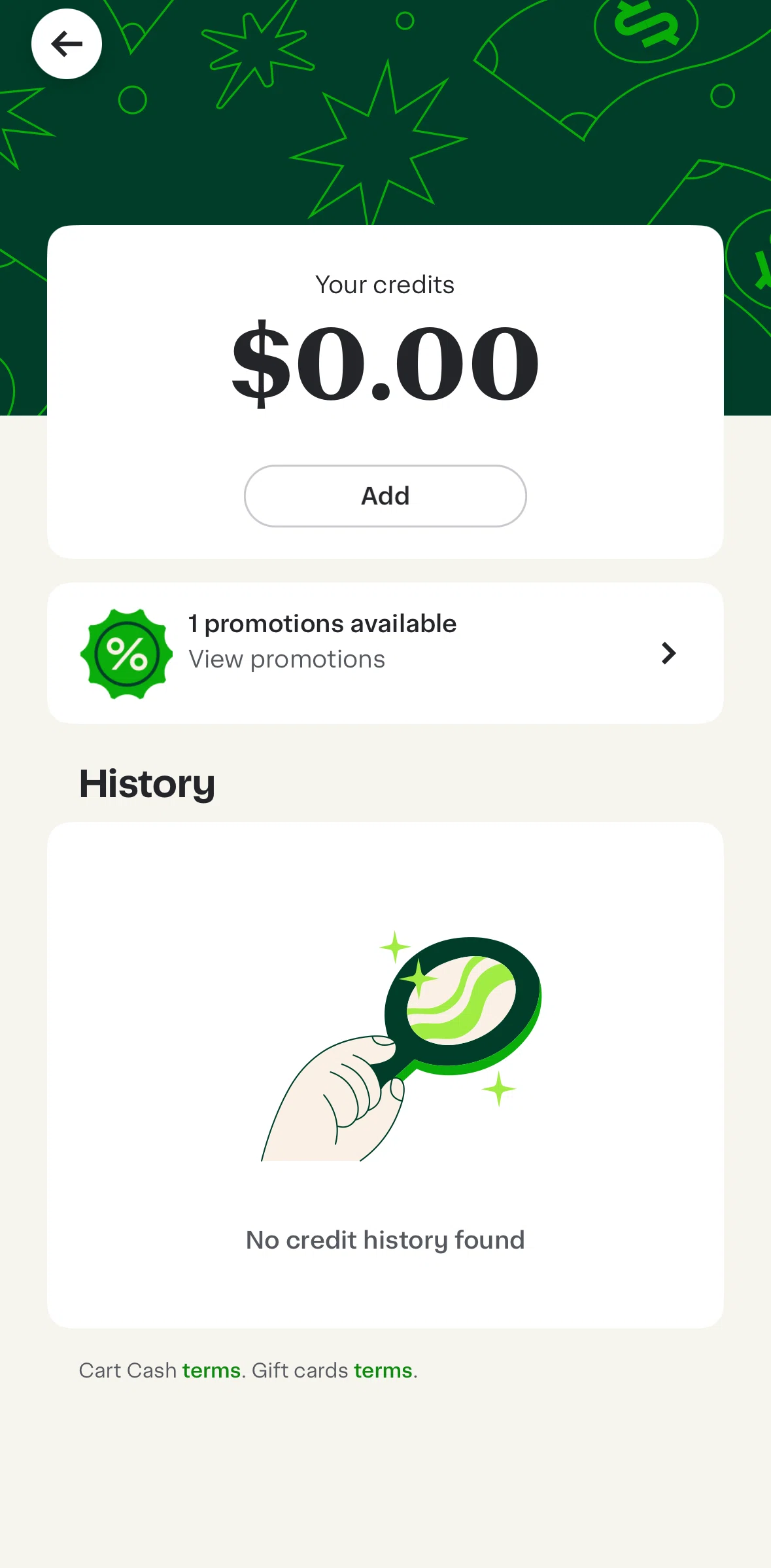 Instacart Screen screen in the Promotion detail flow