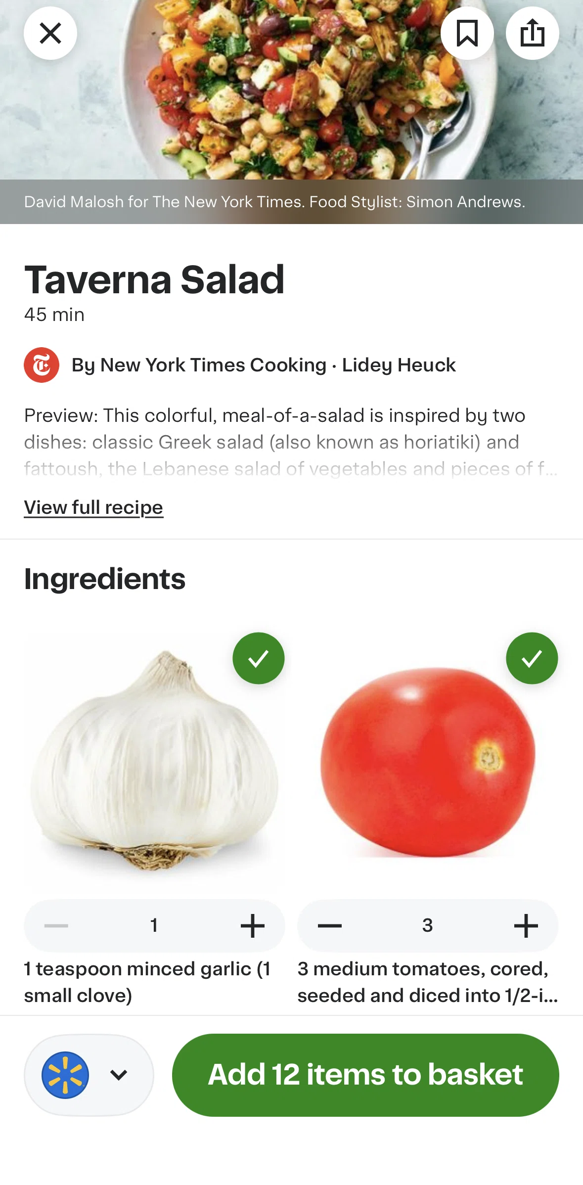 Instacart Screen screen in the Selecting a different store flow
