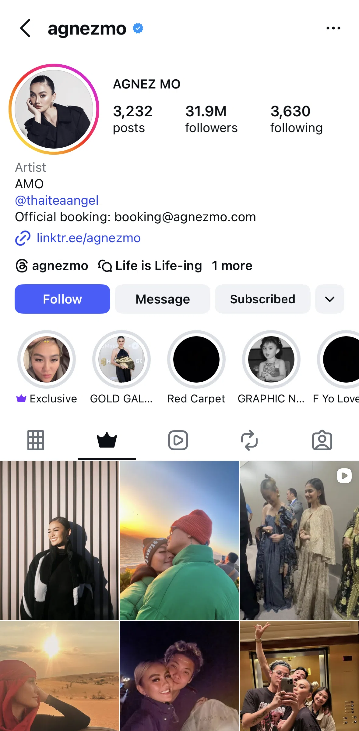 Instagram Screen 1 screen in the Canceling a subscription flow