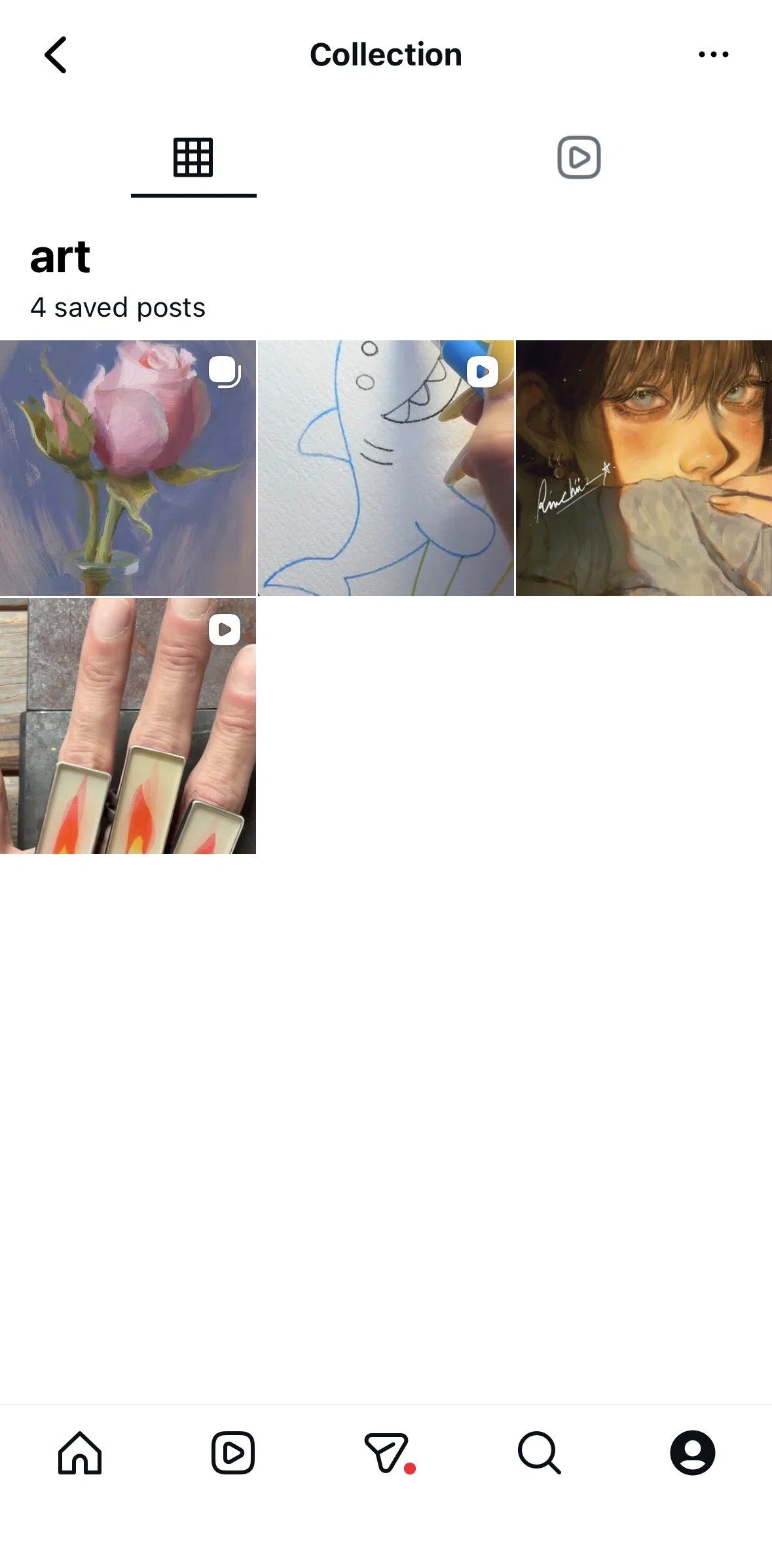 Instagram Screen 1 screen in the Editing a collection flow