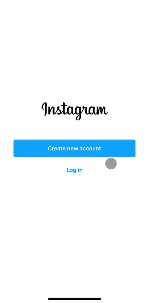 Instagram Onboarding preview