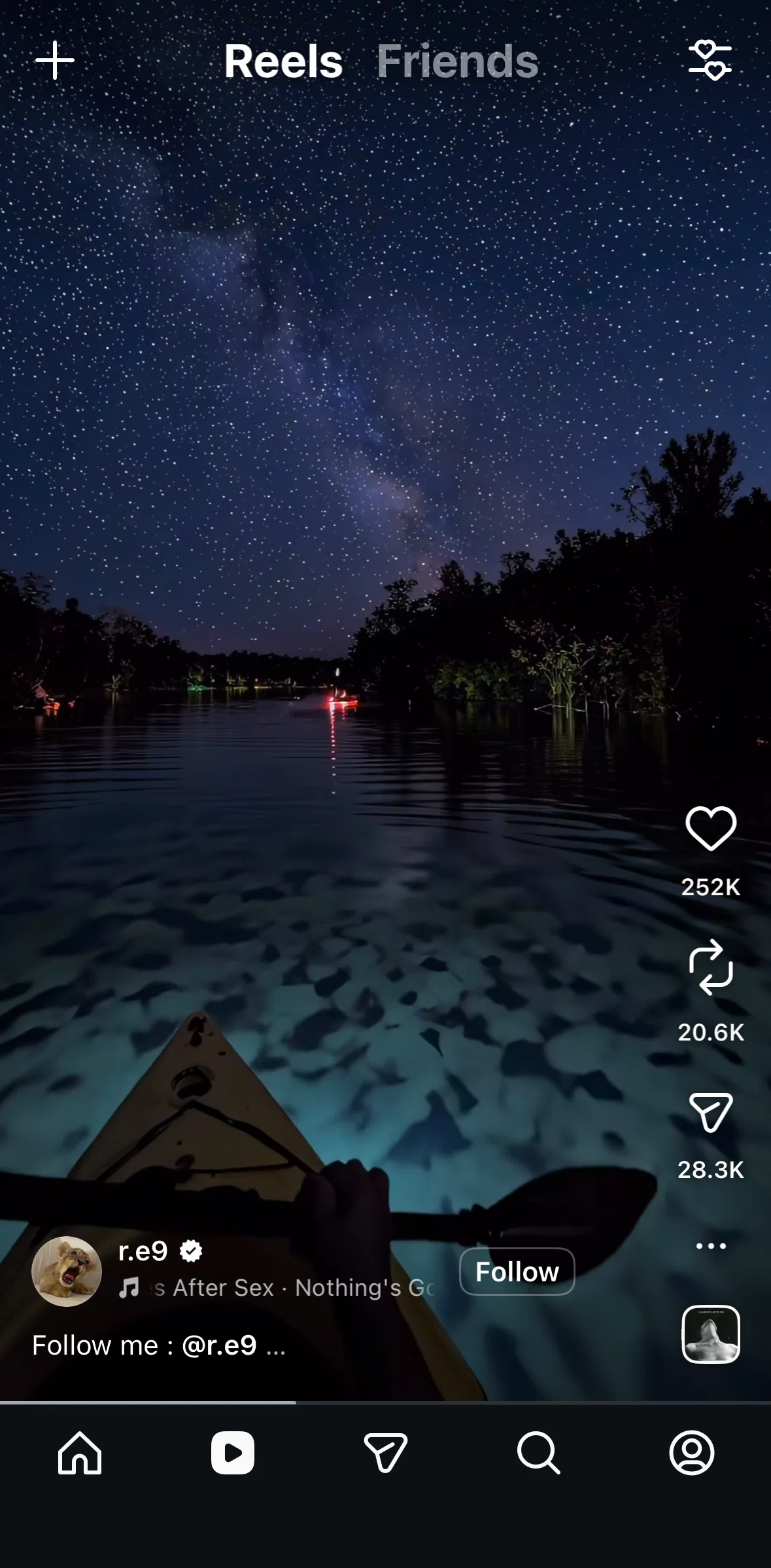 Instagram Screen 1 screen in the Posting a sequence flow