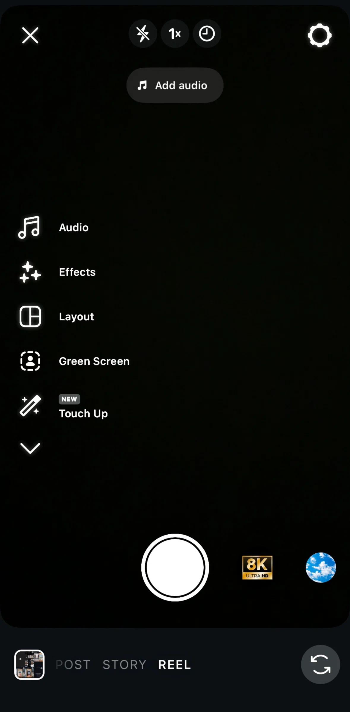 Instagram Screen 1 screen in the Setting timer flow