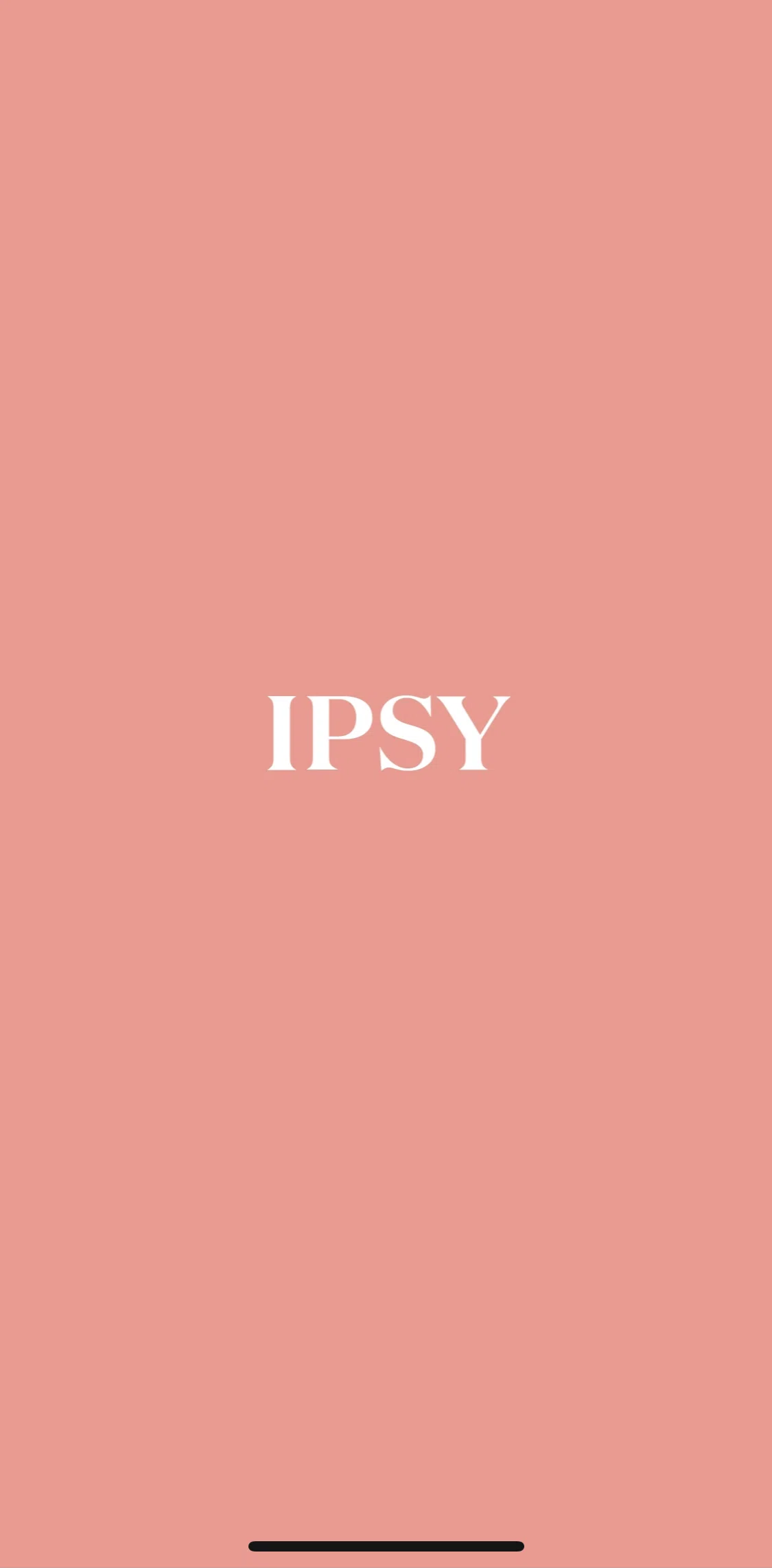 IPSY Screen screen in the Logging in flow