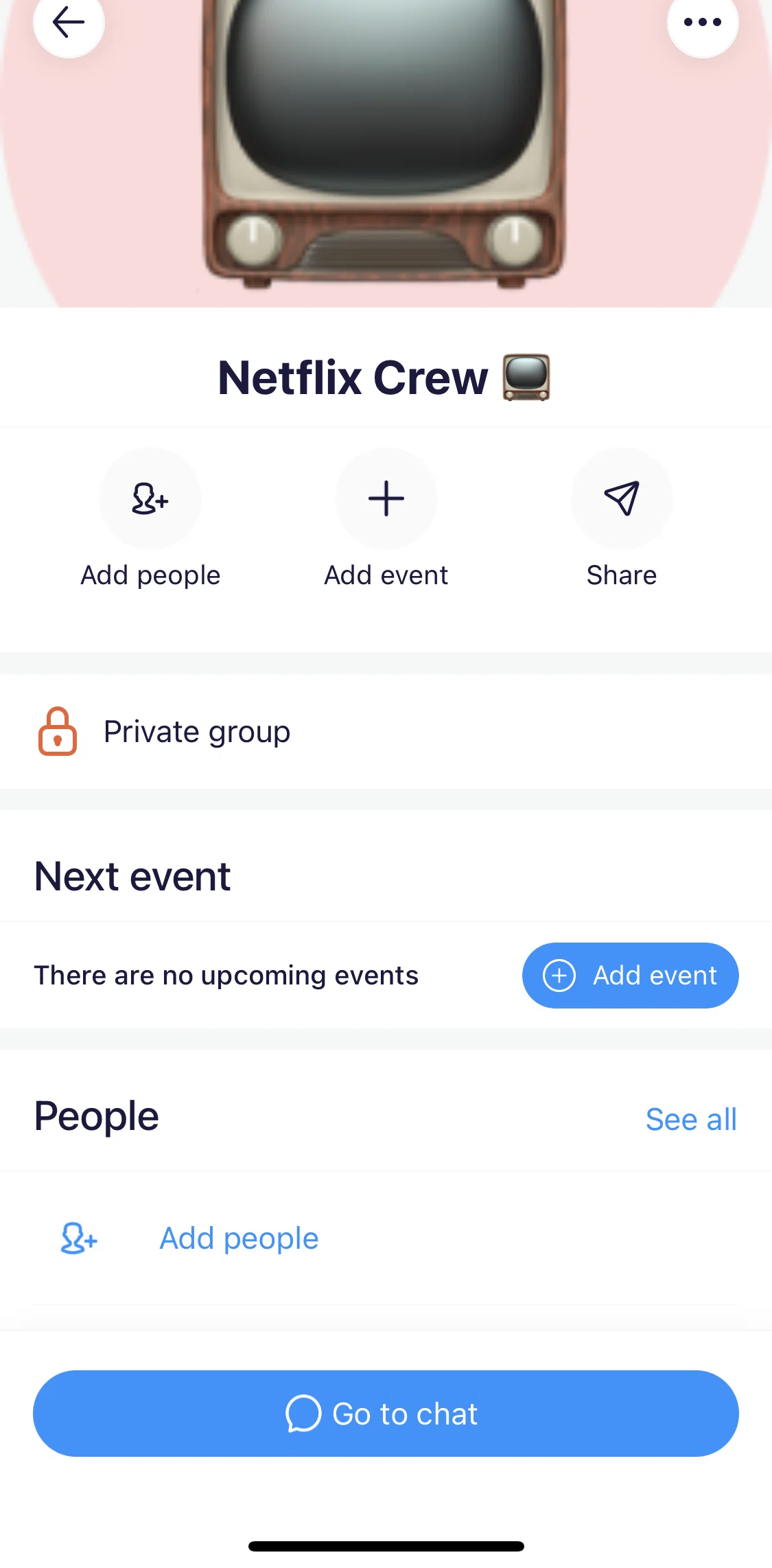 Irl Screen screen in the Creating an event flow
