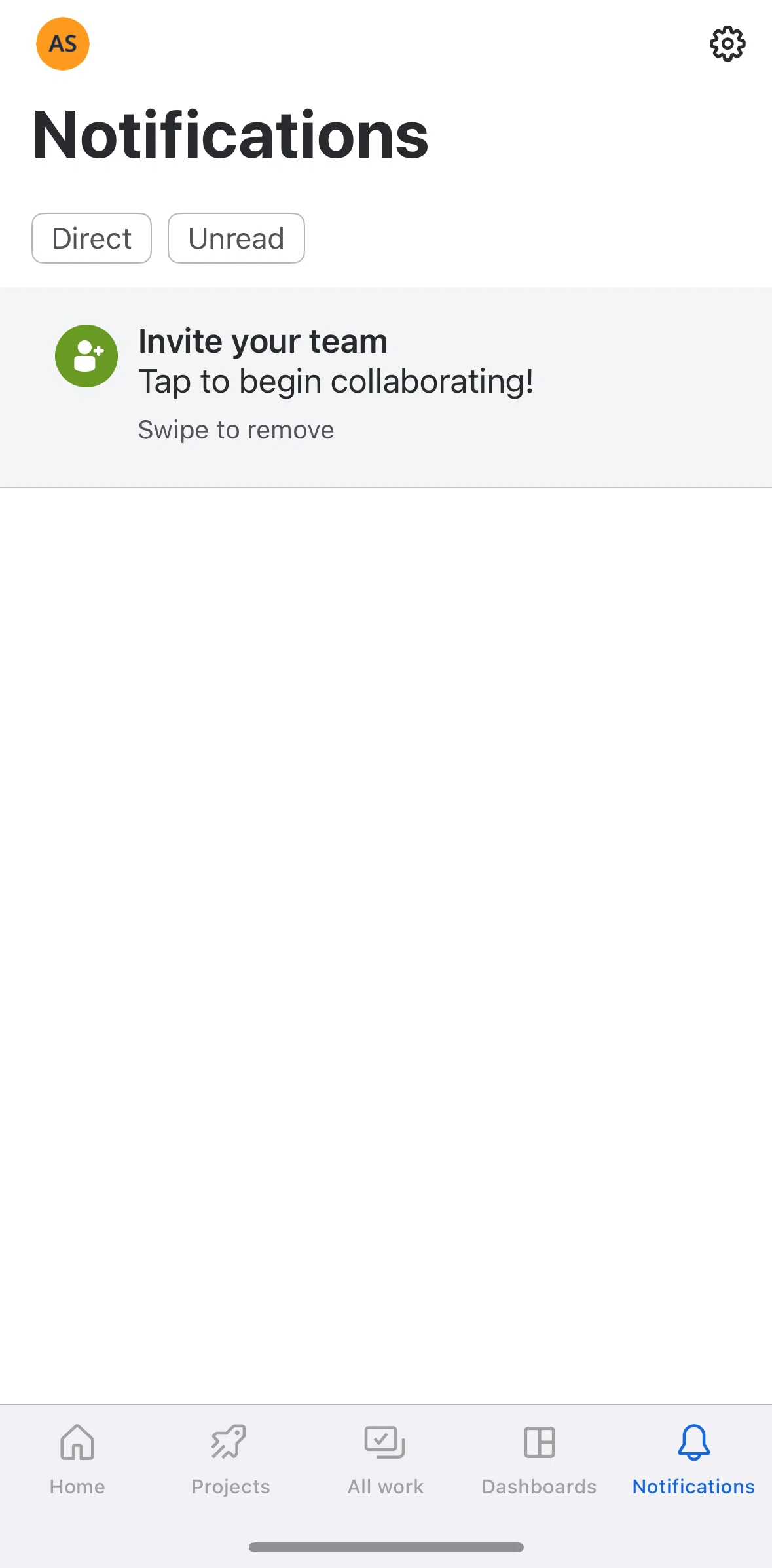 Jira Cloud Screen screen in the Deleting a notification flow