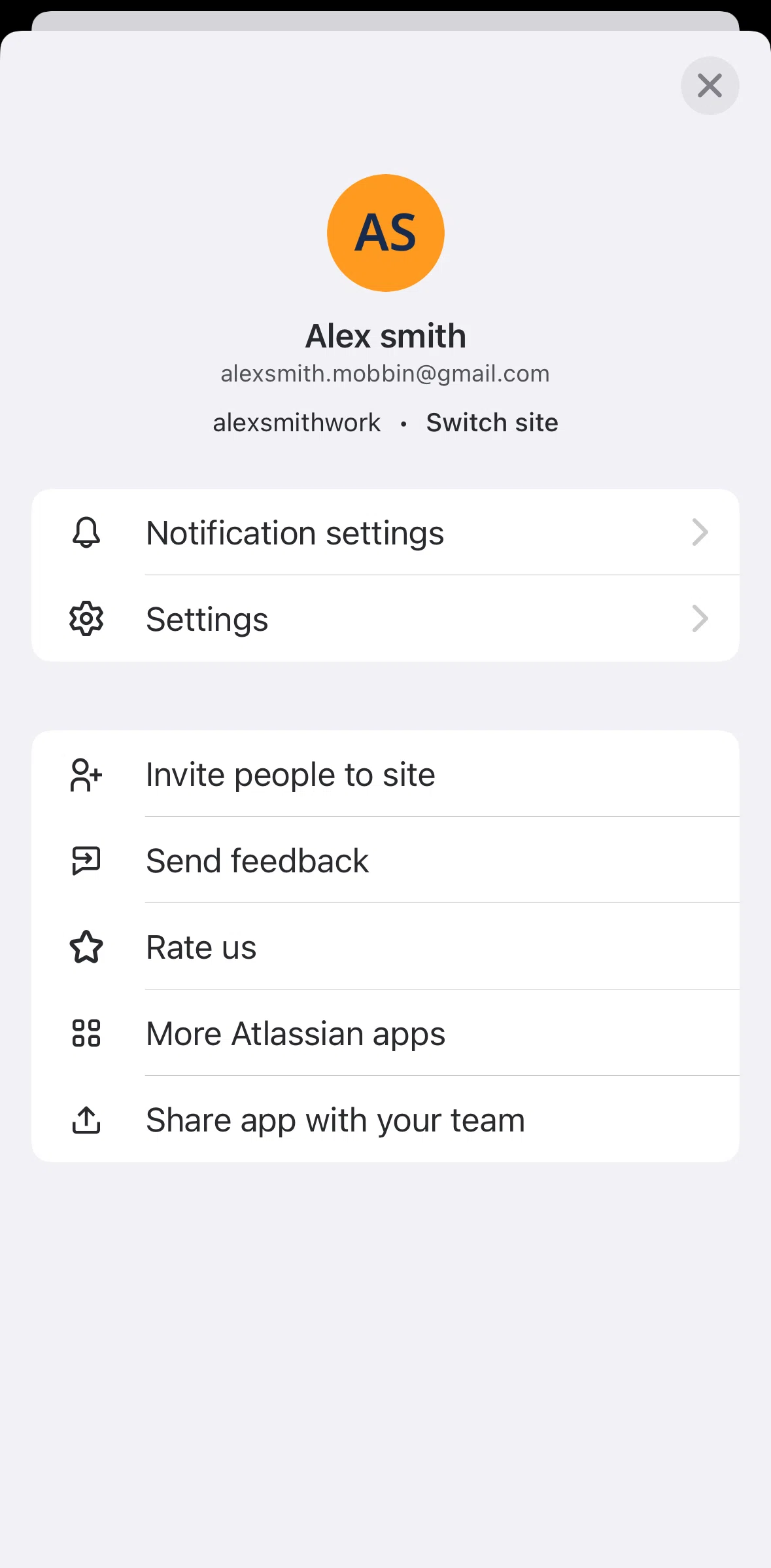 Jira Cloud Screen screen in the View more Atlassian apps flow