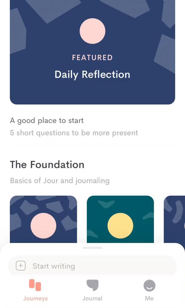 Jour Home feed screen in the General Browsing flow