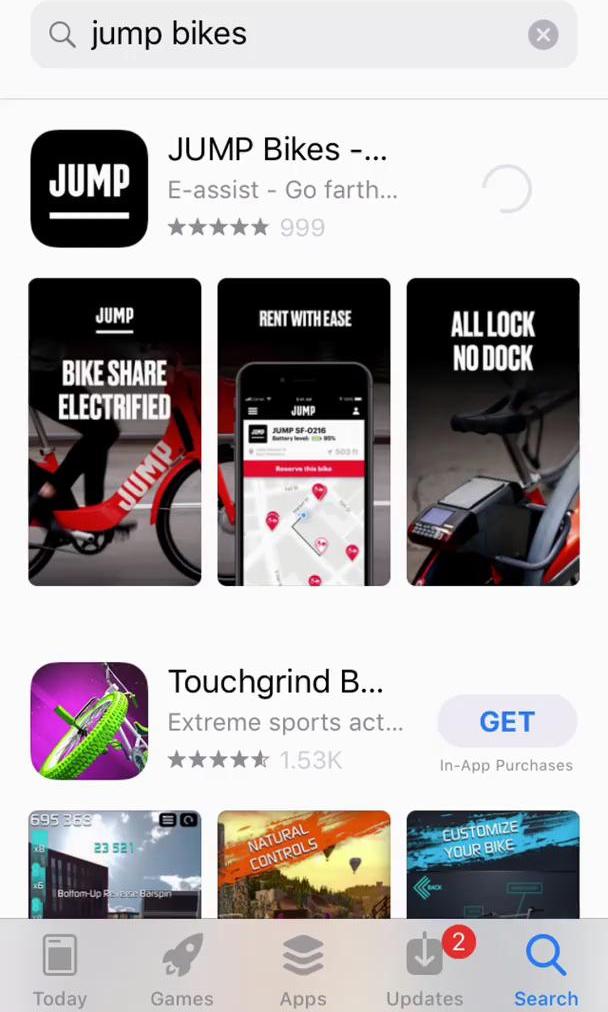 Jump Bikes Onboarding preview