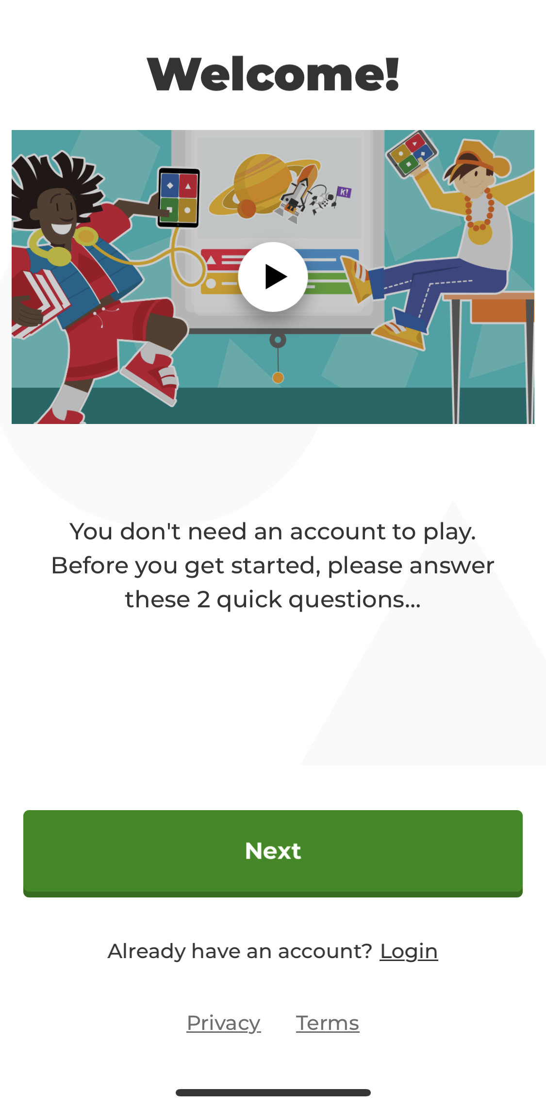 Kahoot General Browsing preview