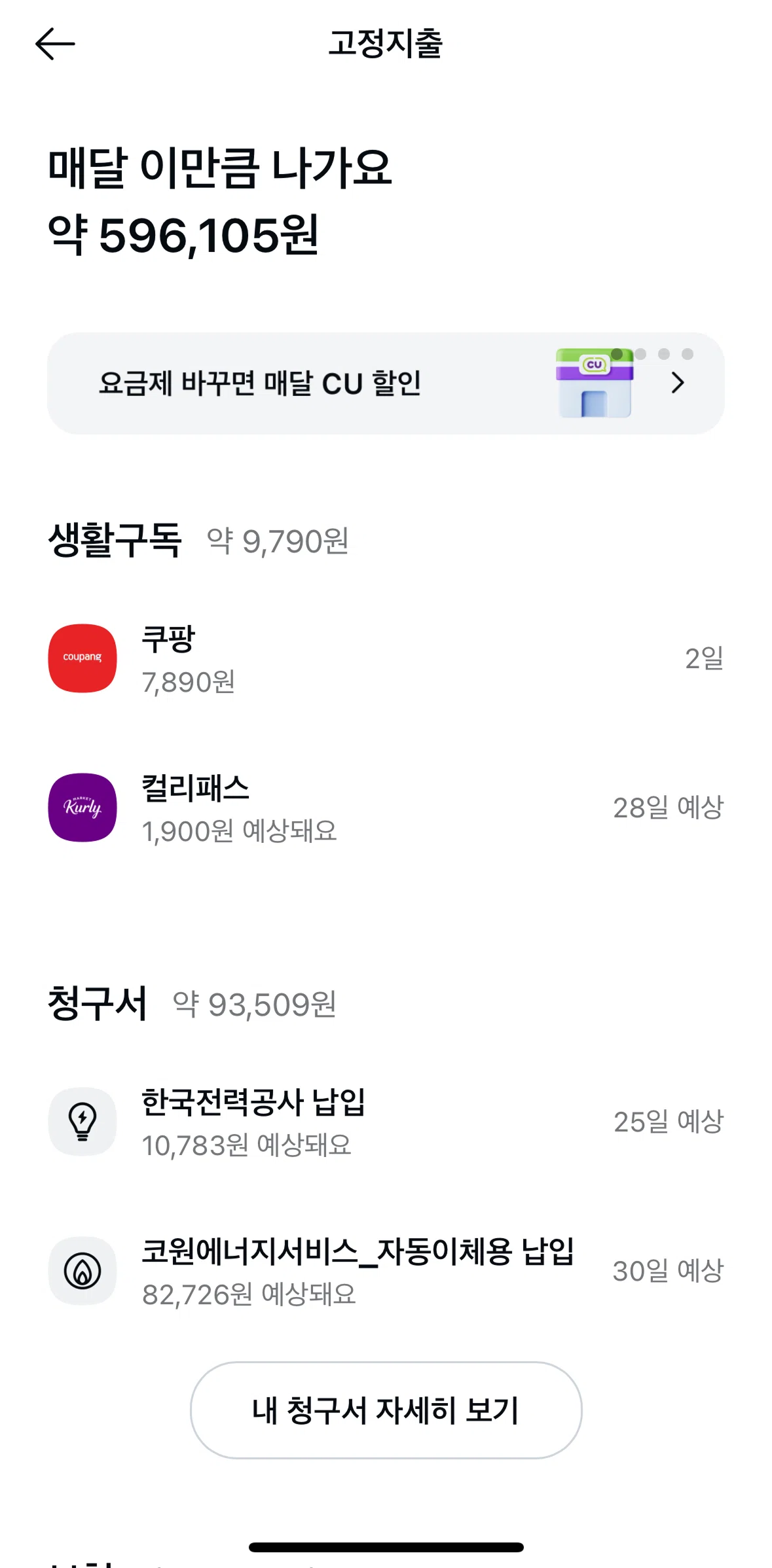 Kakao Pay Screen screen in the Expense detail flow