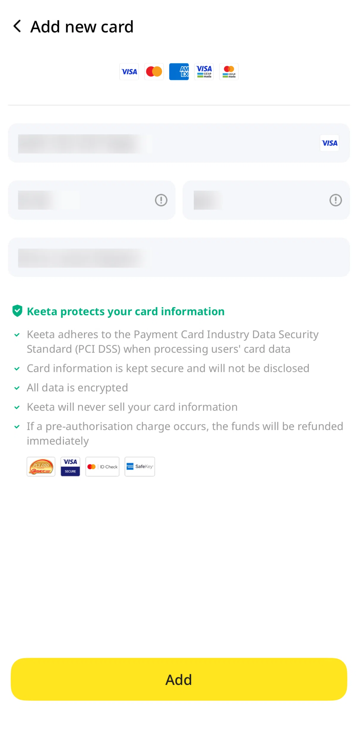 Keeta Screen screen in the Expiration date flow