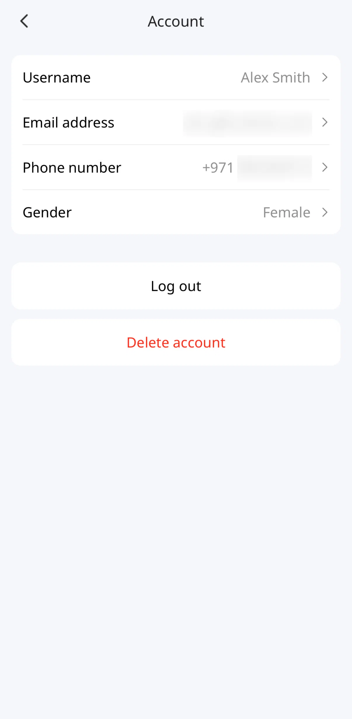 Keeta Screen screen in the Gender flow