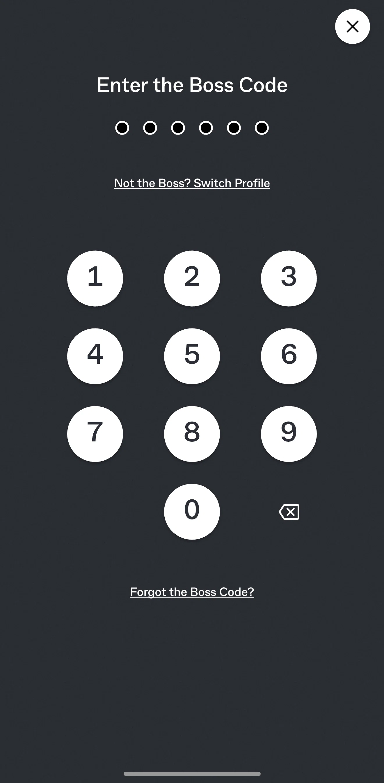 Kit Screen screen in the Enabling biometric login flow