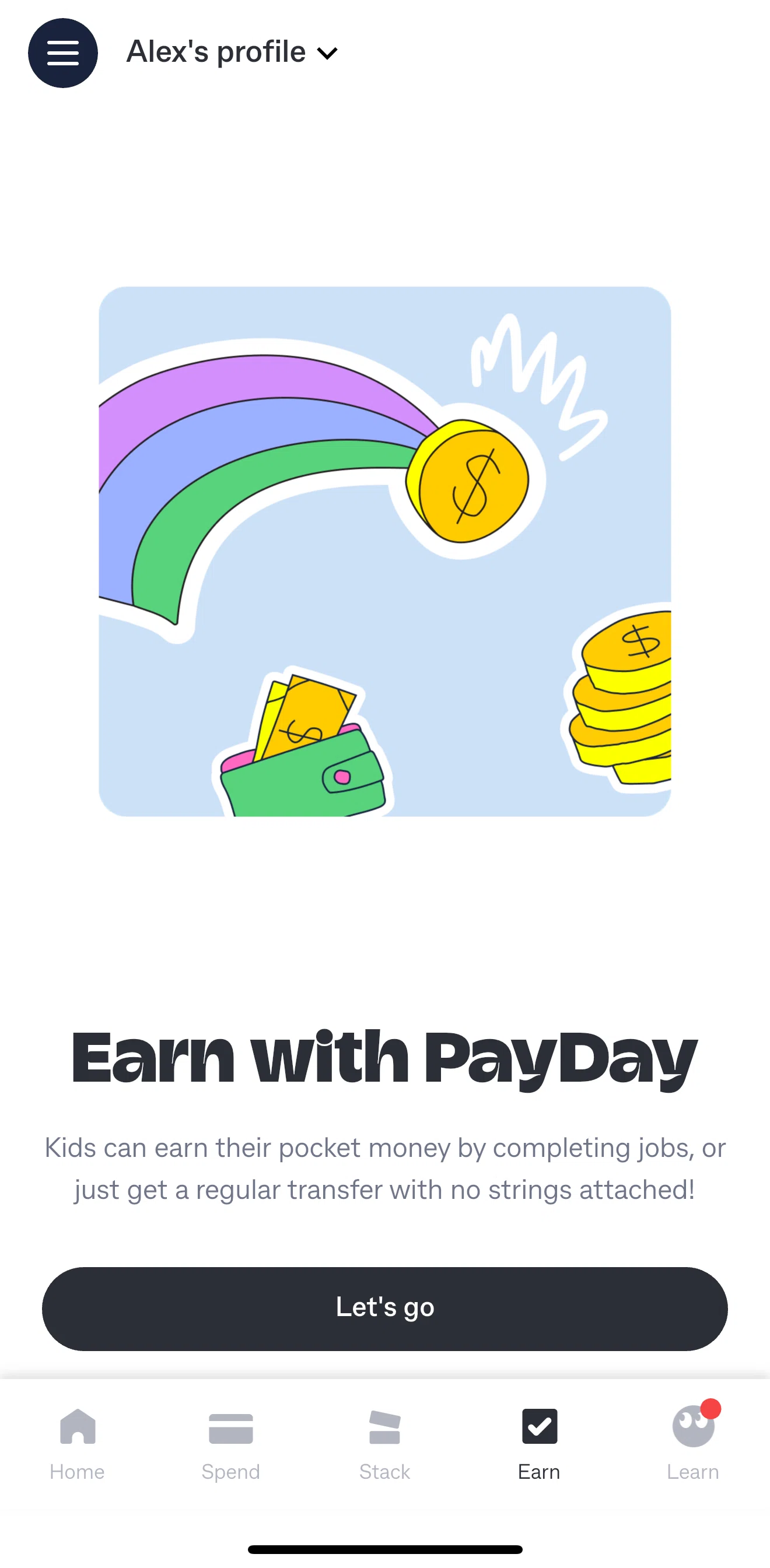 Kit Screen screen in the Setting up PayDay flow