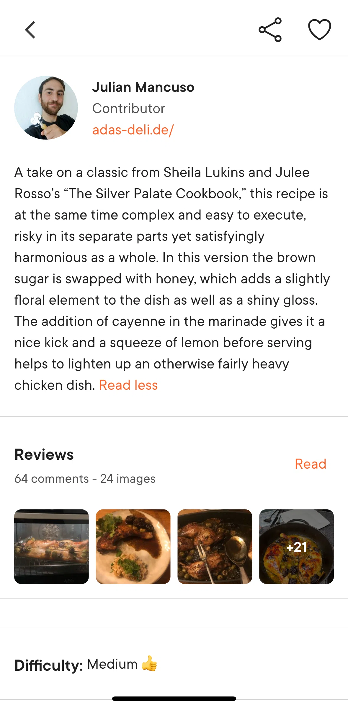 Kitchen Stories Screen screen in the Reviews flow