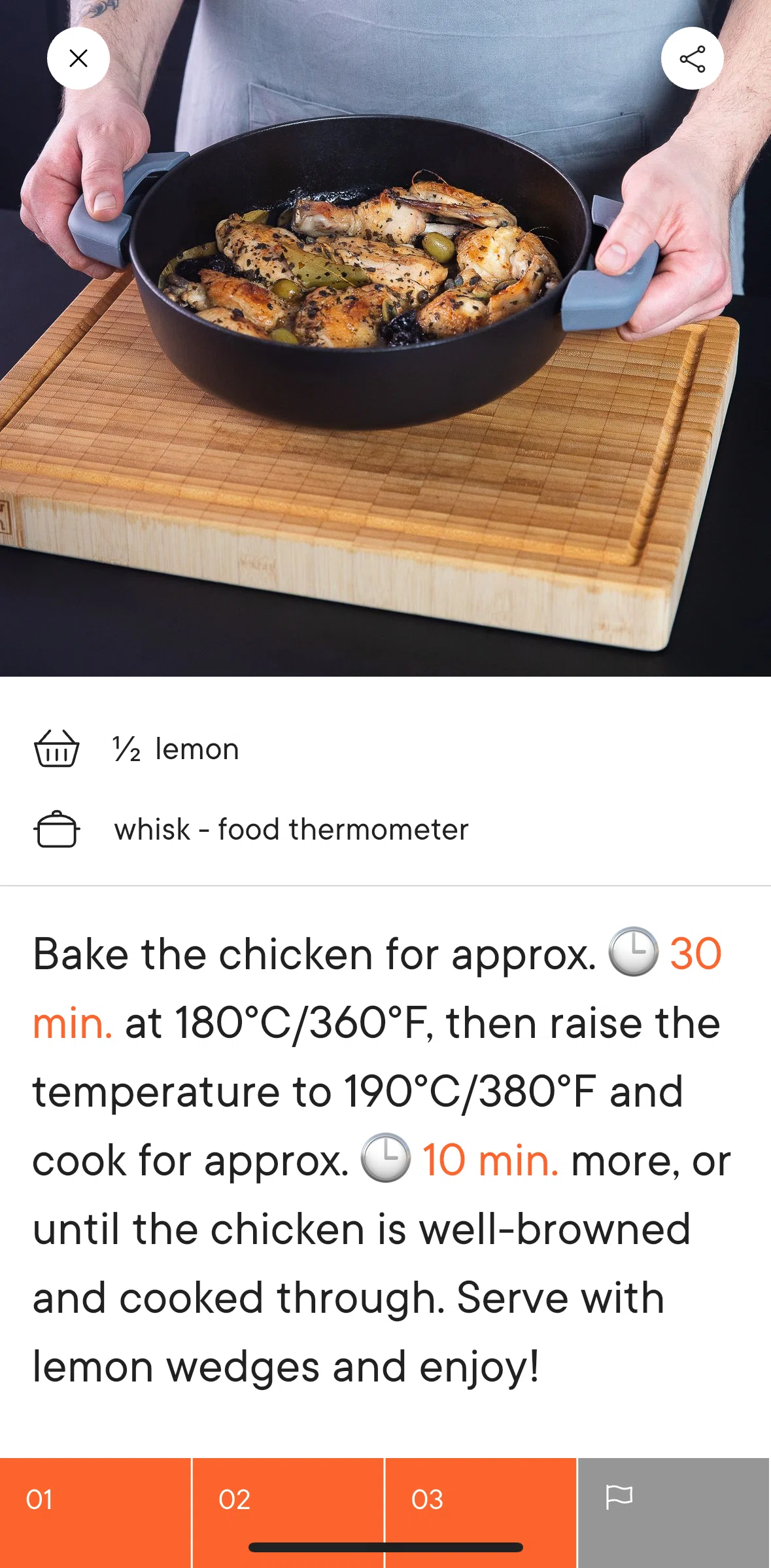 Kitchen Stories Screen screen in the Starting a timer flow