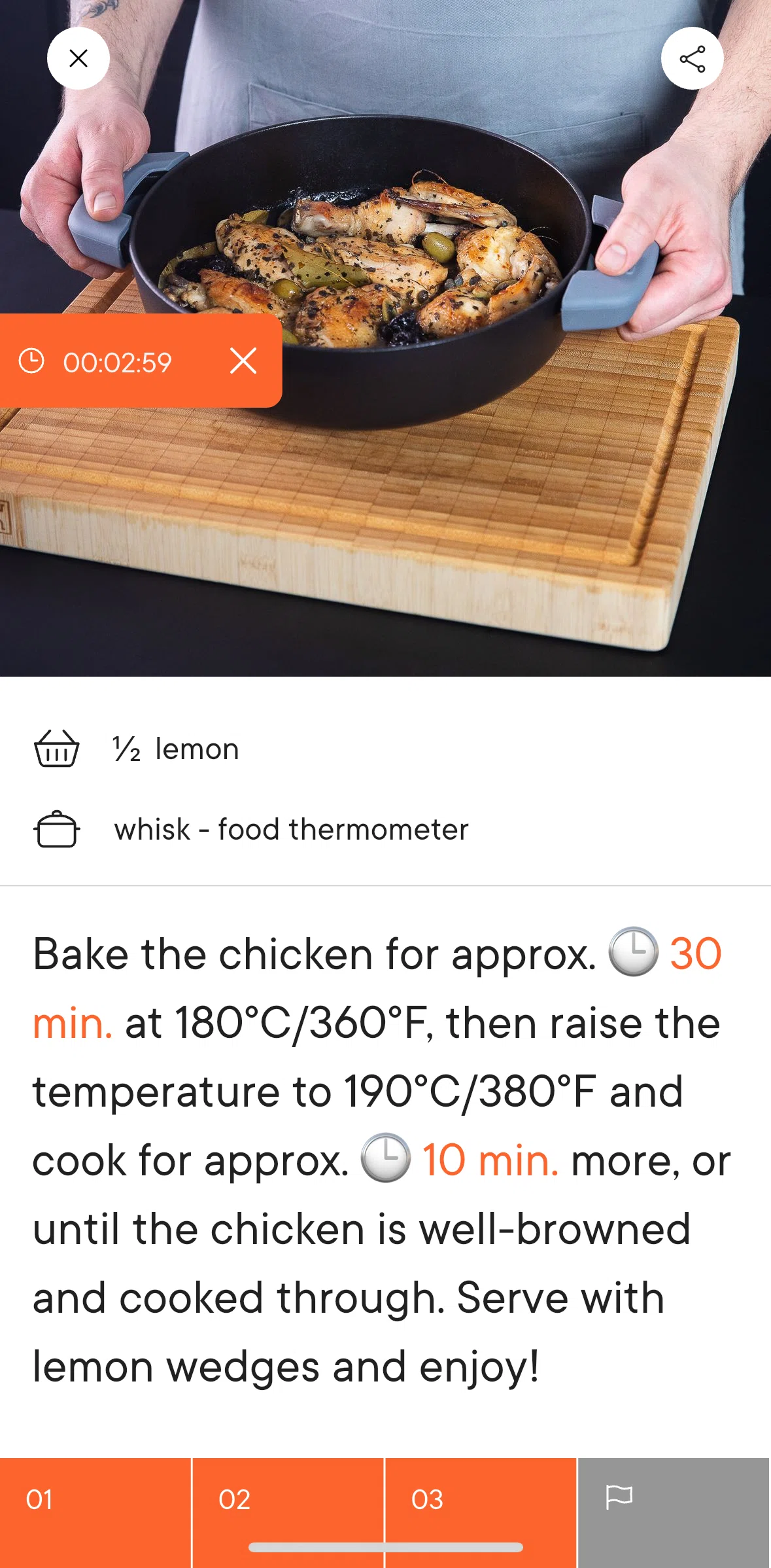 Kitchen Stories Screen screen in the Stopping a timer flow