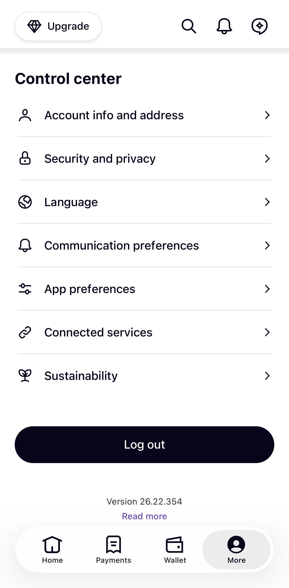 Klarna Screen screen in the Add passkeys flow