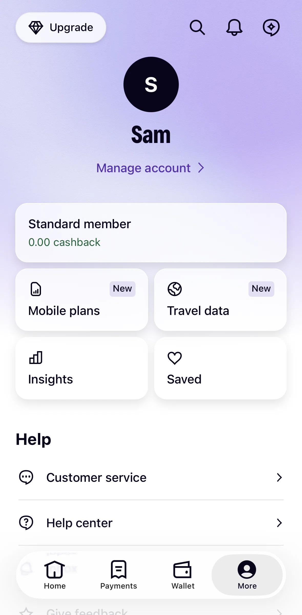 Klarna Screen screen in the Insights flow