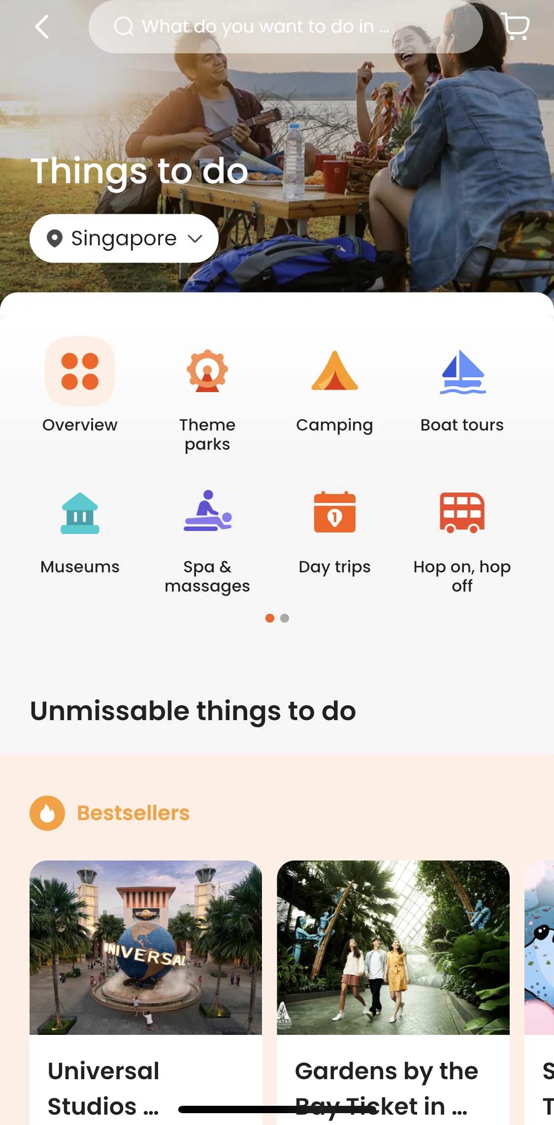 Klook Screen screen in the Activity detail flow