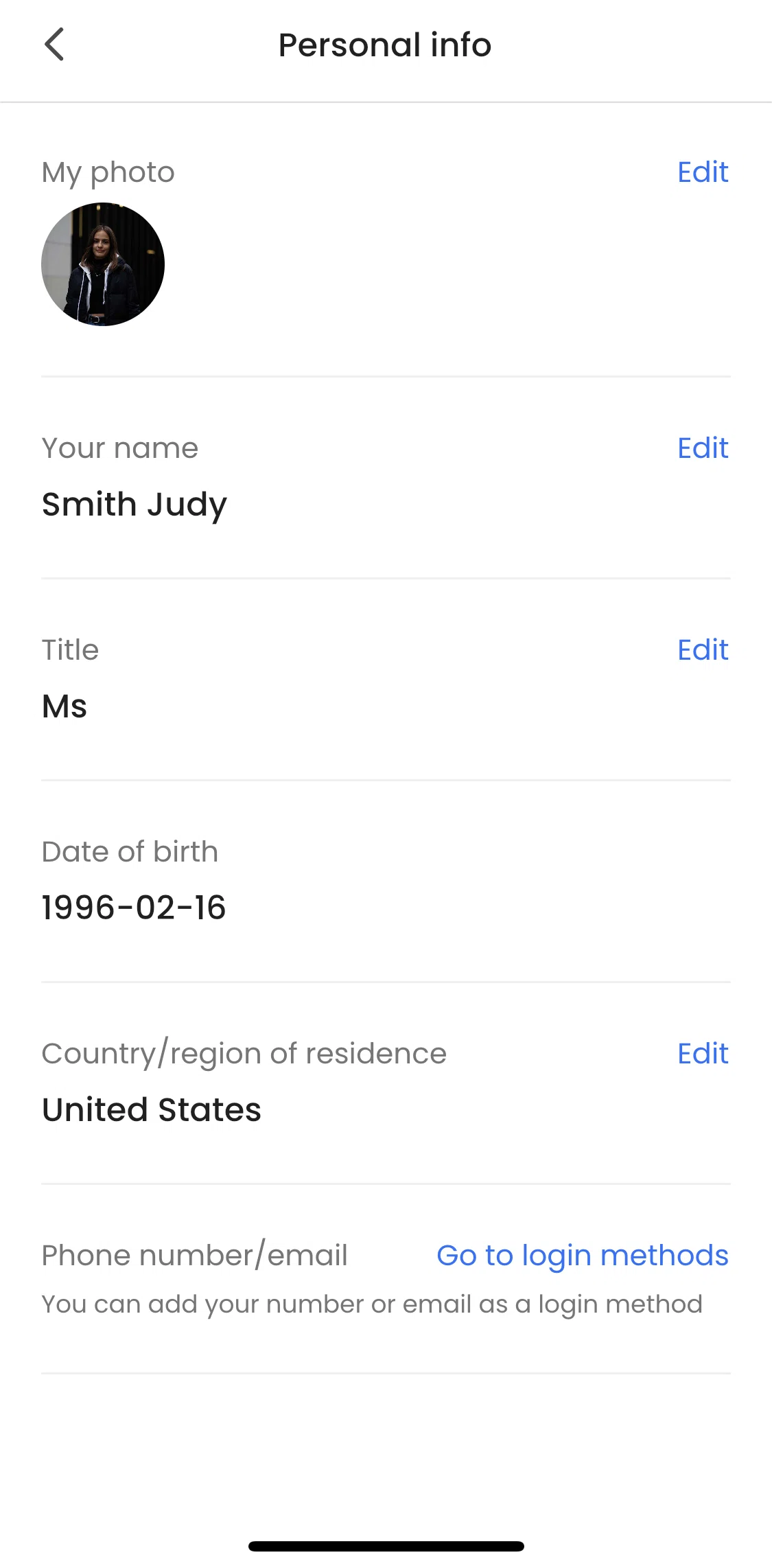 Klook Screen screen in the Verifying account flow