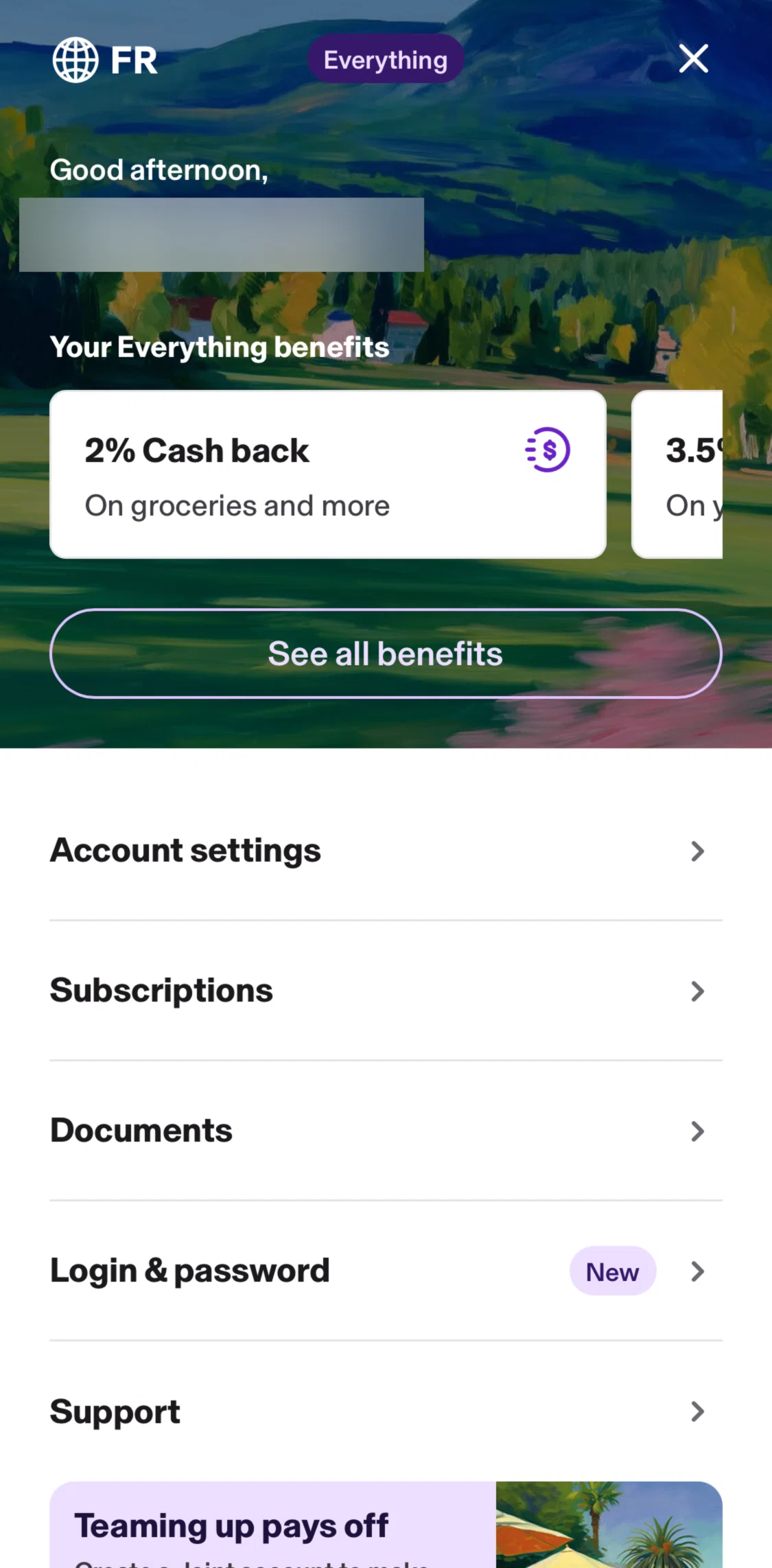 KOHO Screen screen in the Feature request flow