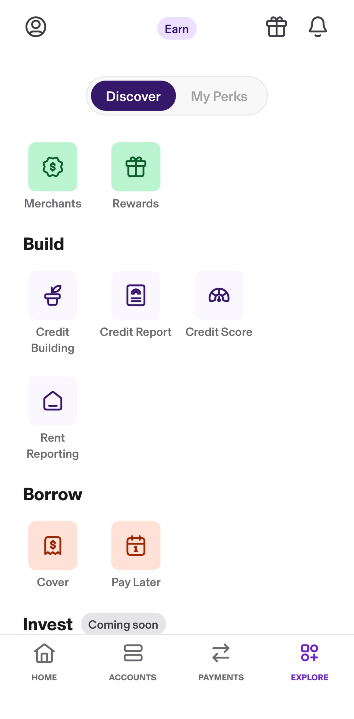 KOHO Screen screen in the Register to pay later flow