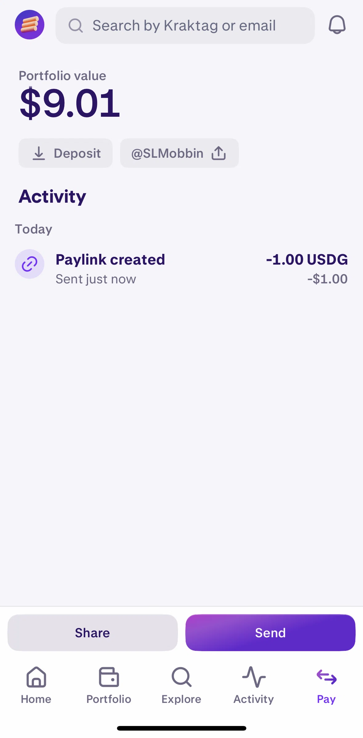 Kraken Screen screen in the Canceling payment flow