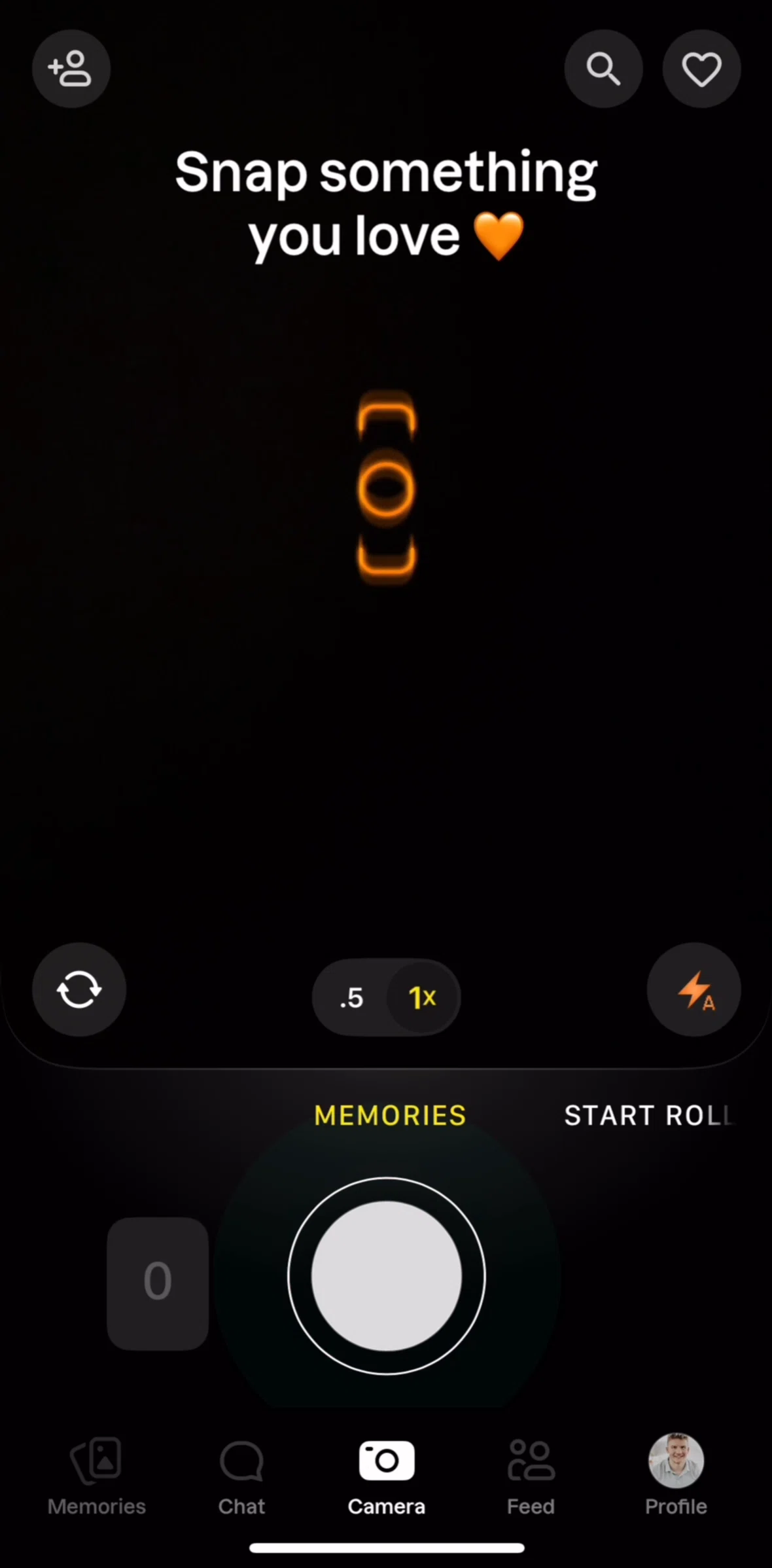 Lapse Screen screen in the Camera flow