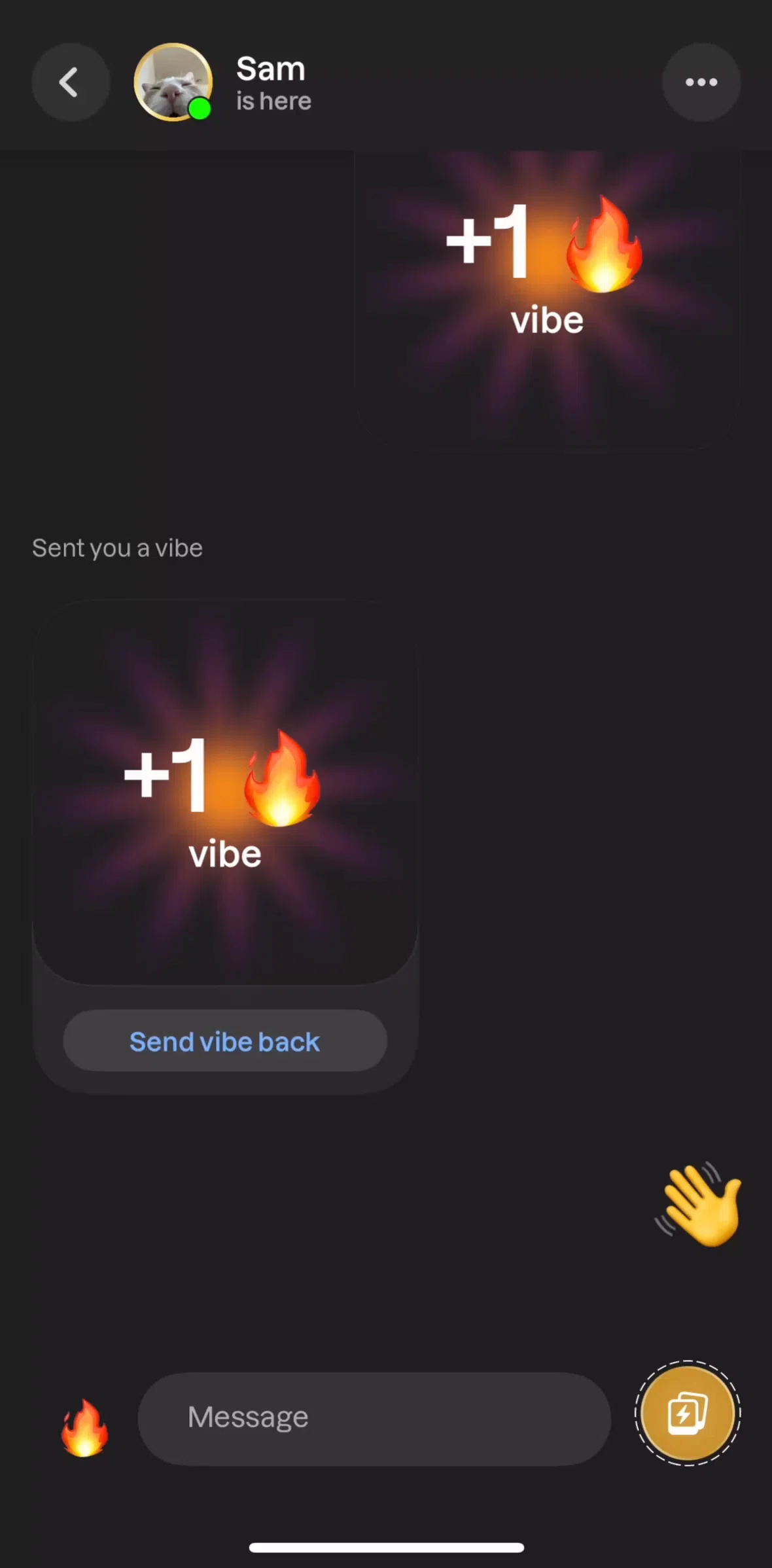 Lapse Screen screen in the Sending a message flow