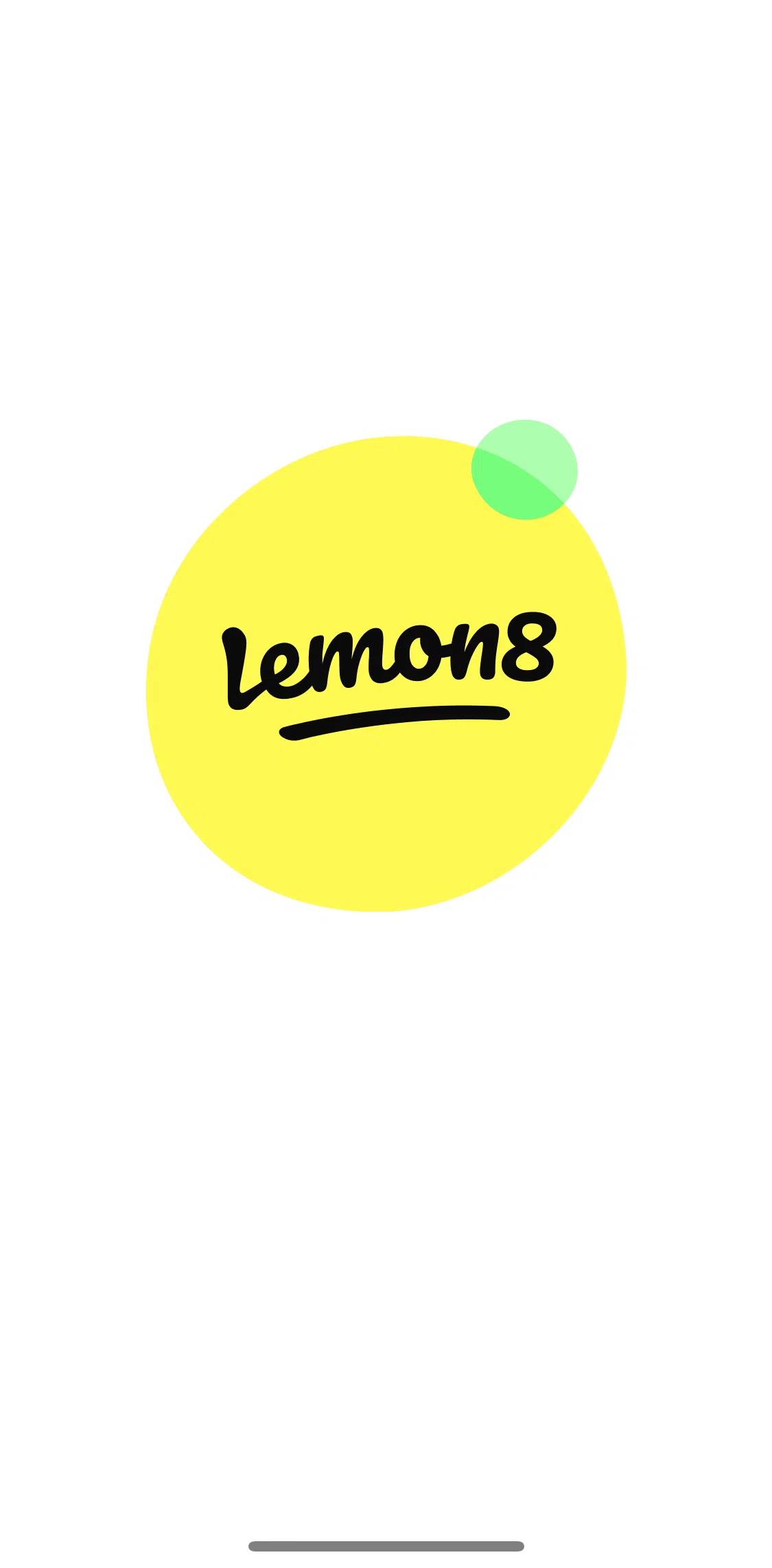 Lemon8 Screen screen in the Logging in flow